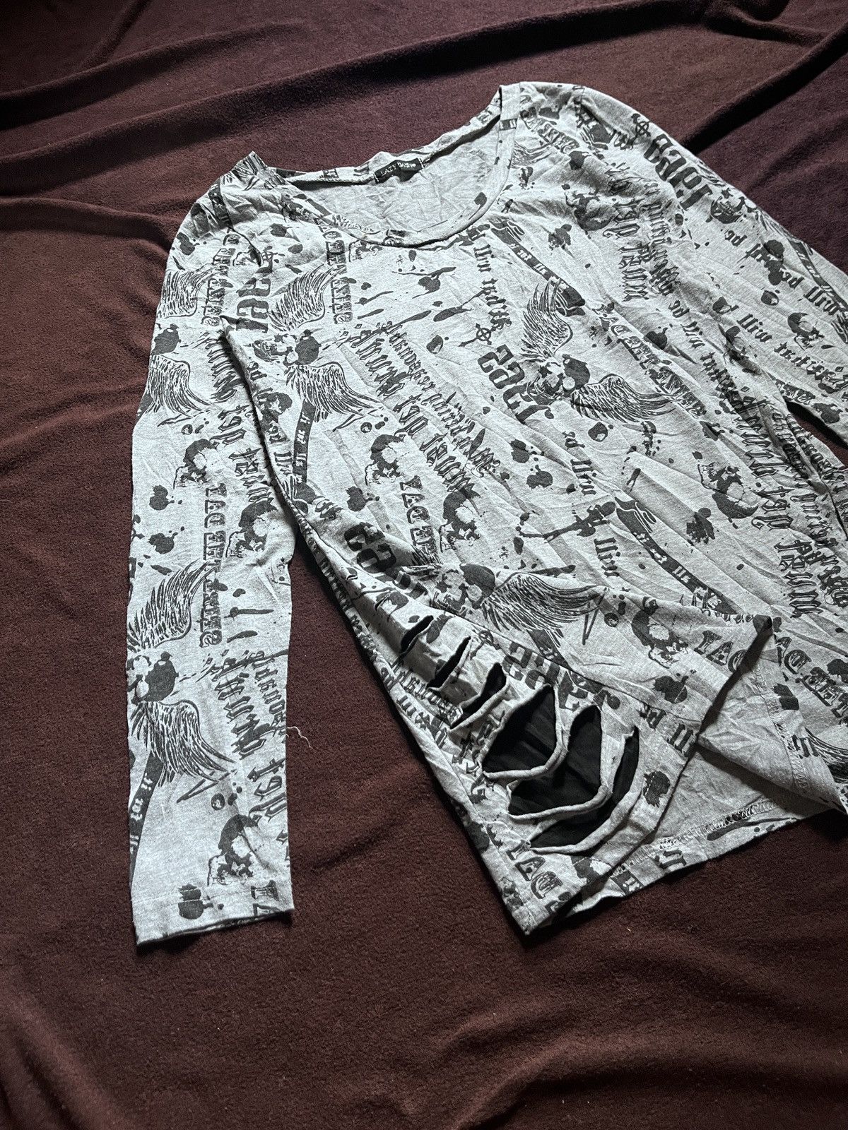 Japanese Brand Lazy Daisy Skulls poem Size US M / EU 48-50 / 2 - 2 Thumbnail