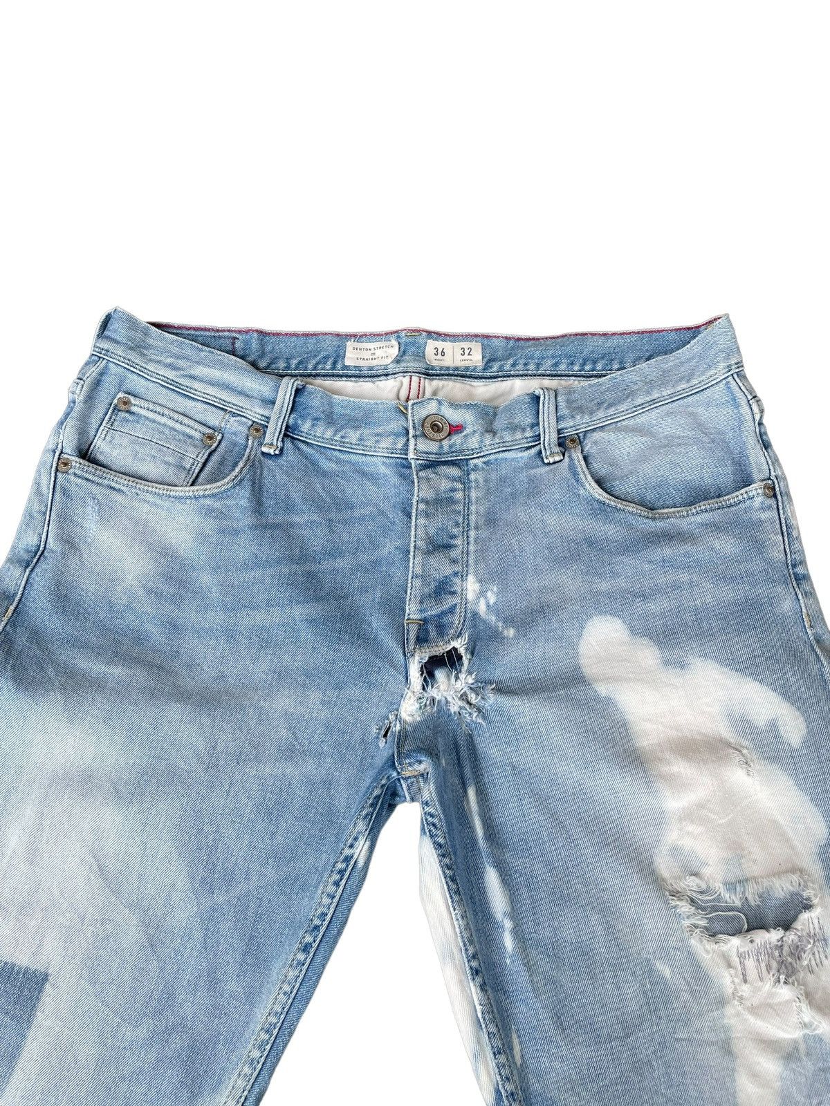 Tommy Hilfiger Tommy Hilfiger Bleached Wash Distressed Patches Style Jeans Size US 34 / EU 50 - 5 Thumbnail