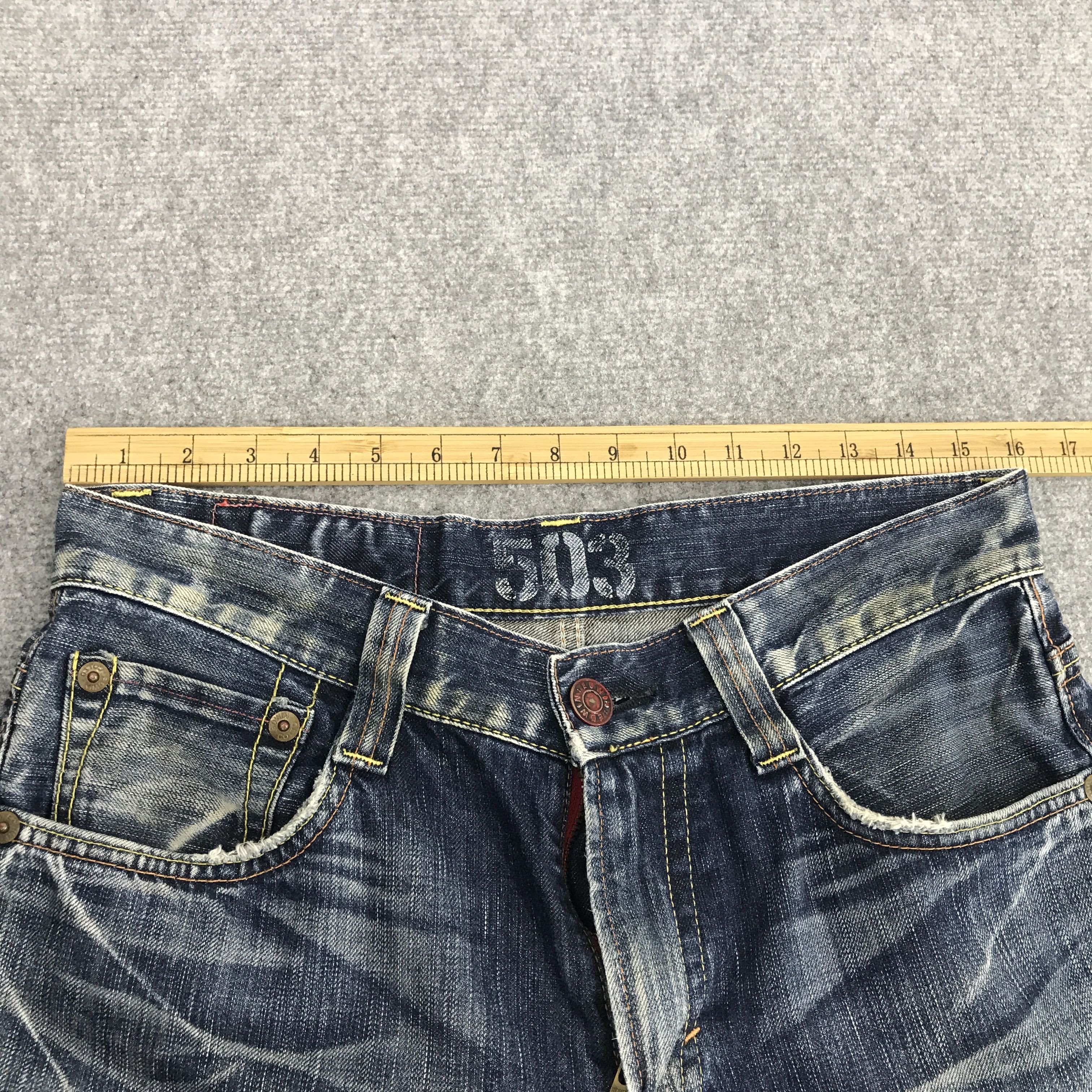 Edwin × Japanese Brand Rare edwin blue trip 503 distressed denim Jeans Size US 32 / EU 48 - 7 Thumbnail