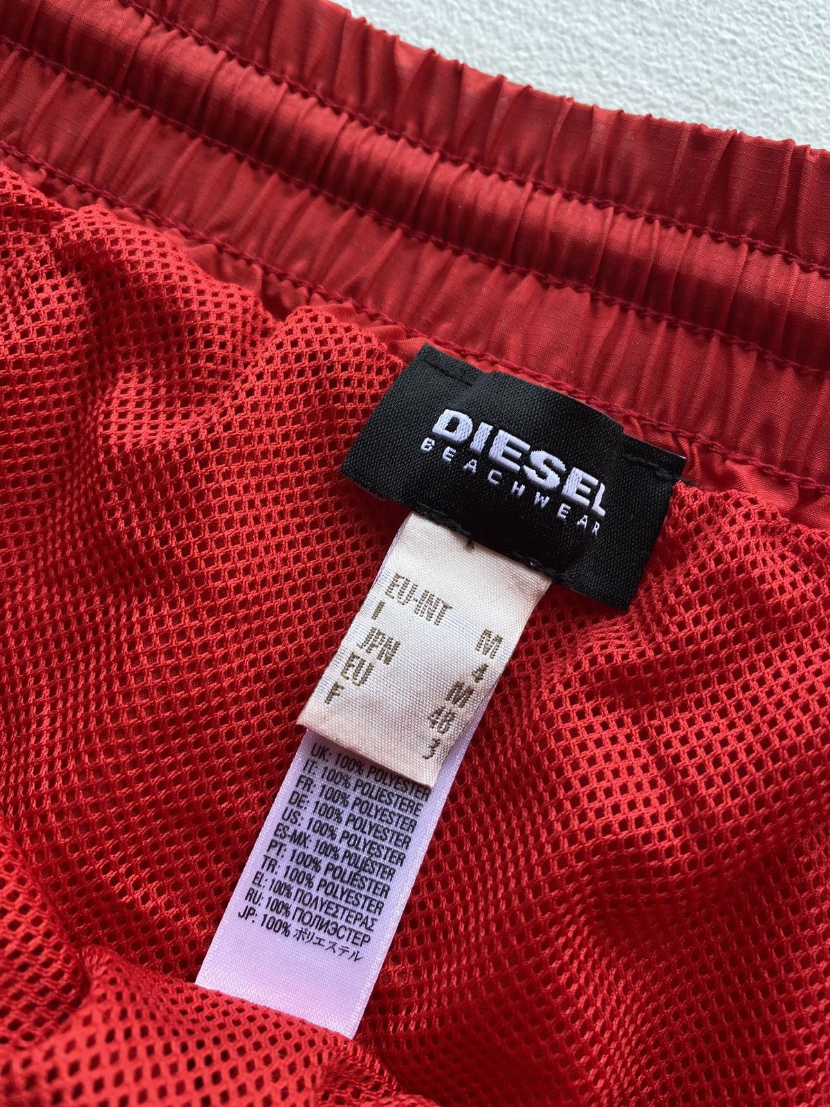 Diesel × Vintage 🔥Gothic Punk Diesel Beachwear Red Pocket Mens Shorts Y2k Size US 32 / EU 48 - 5 Thumbnail