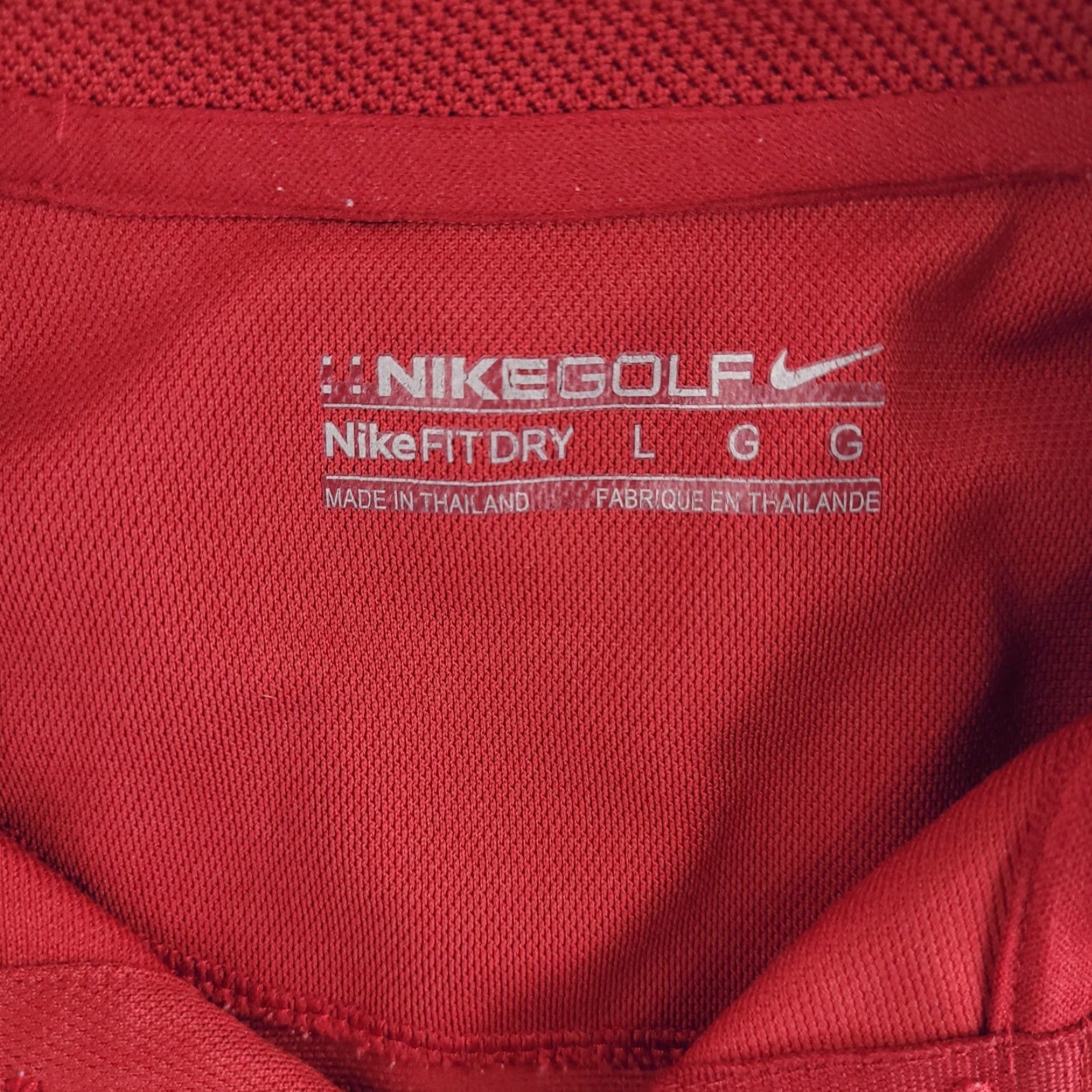 Nike Nike Golf Polo Shirt Mens L Red Dri-Fit Collared Short Sleeve Polyester Size US L / EU 52-54 / 3 - 2 Thumbnail