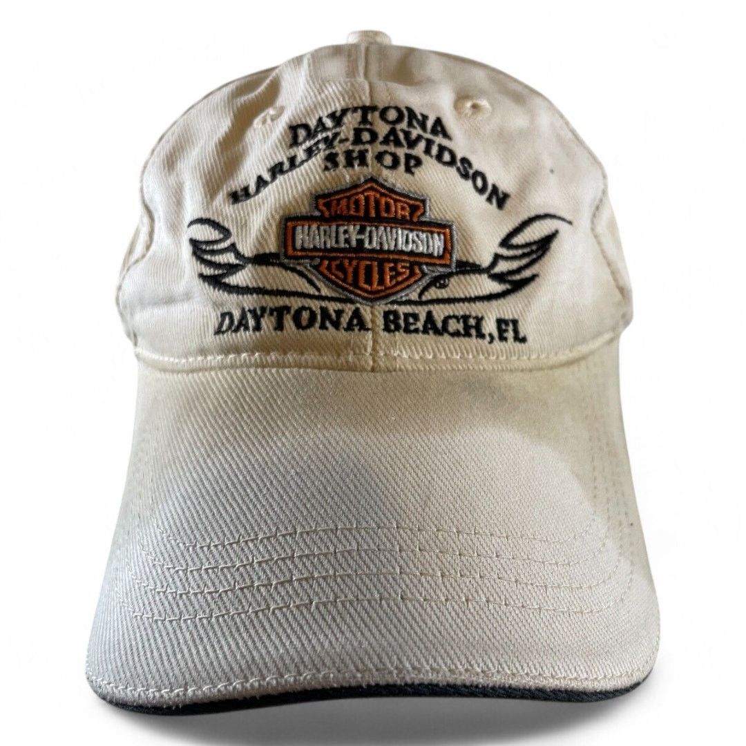 Harley Davidson Harley-Davidson Daytona Beach FL Hat Embroidered (Stained) Size ONE SIZE - 1 Thumbnail