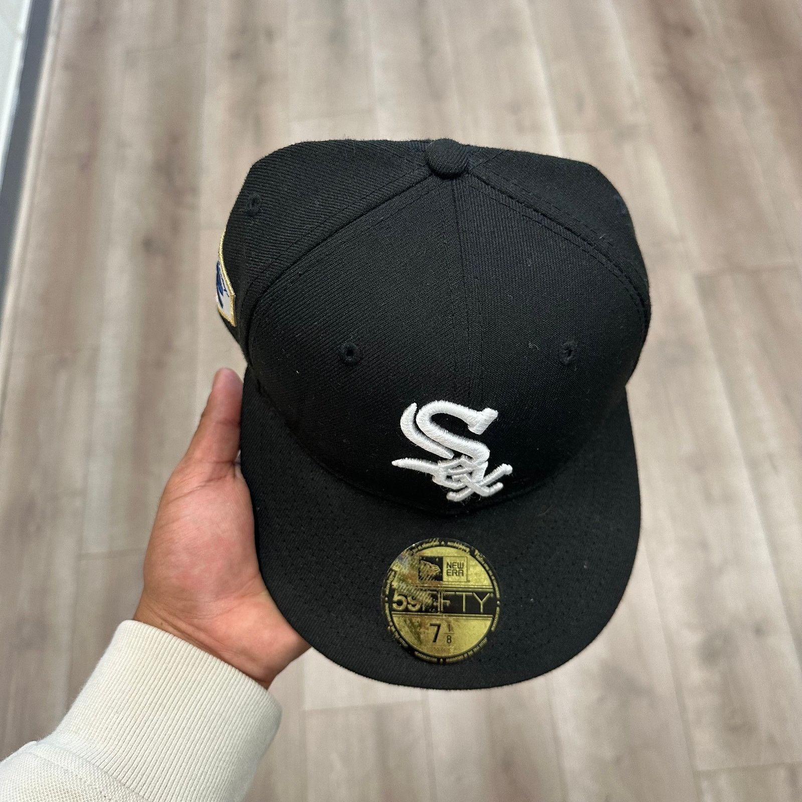 New Era New Era Jackie Robinson Day White Sox Black fitted Hat 7 1/8 Size ONE SIZE - 3 Thumbnail