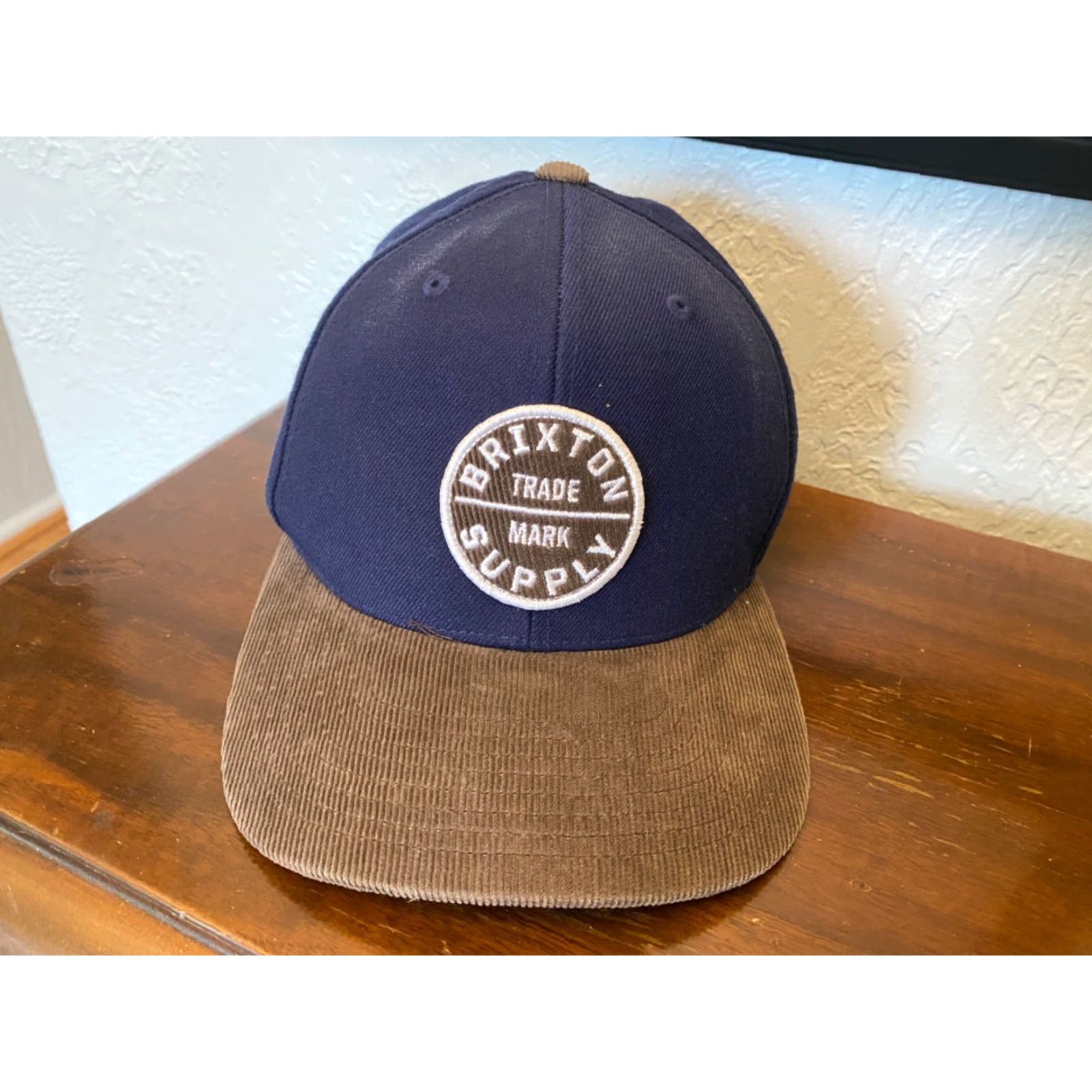 Brixton VTG BRIXTON Corduroy Hat Purple Adjustable Mens Casual Wear Size ONE SIZE - 2 Thumbnail