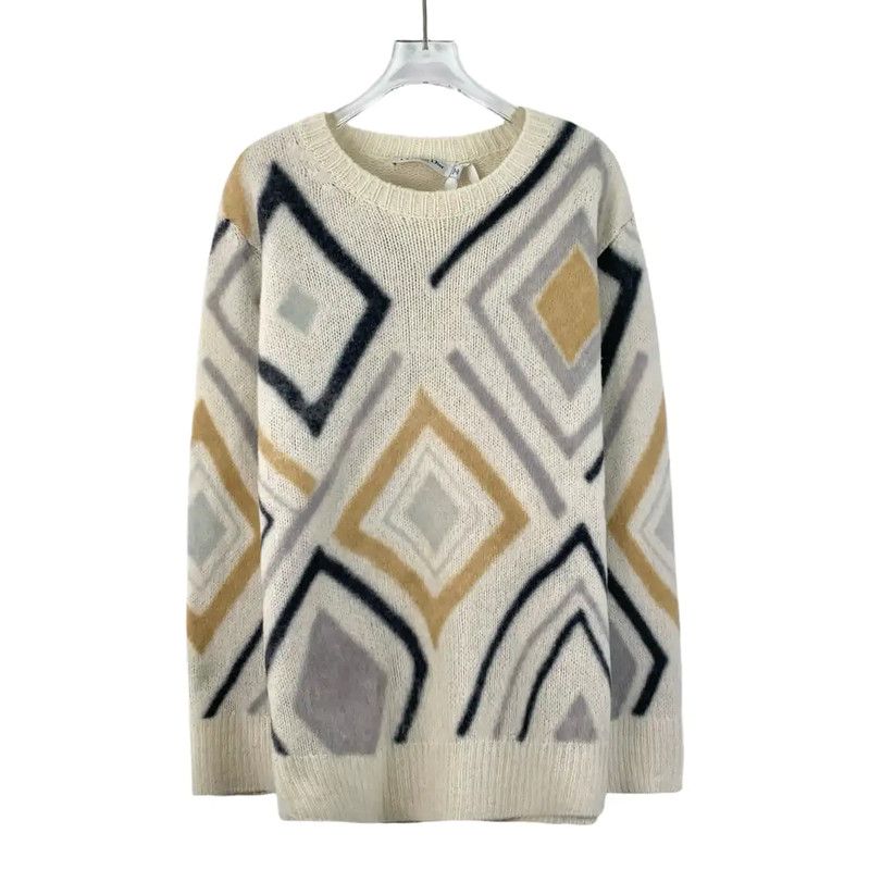 Dior Color-Blocked Cashmere Sweater for Women 0089