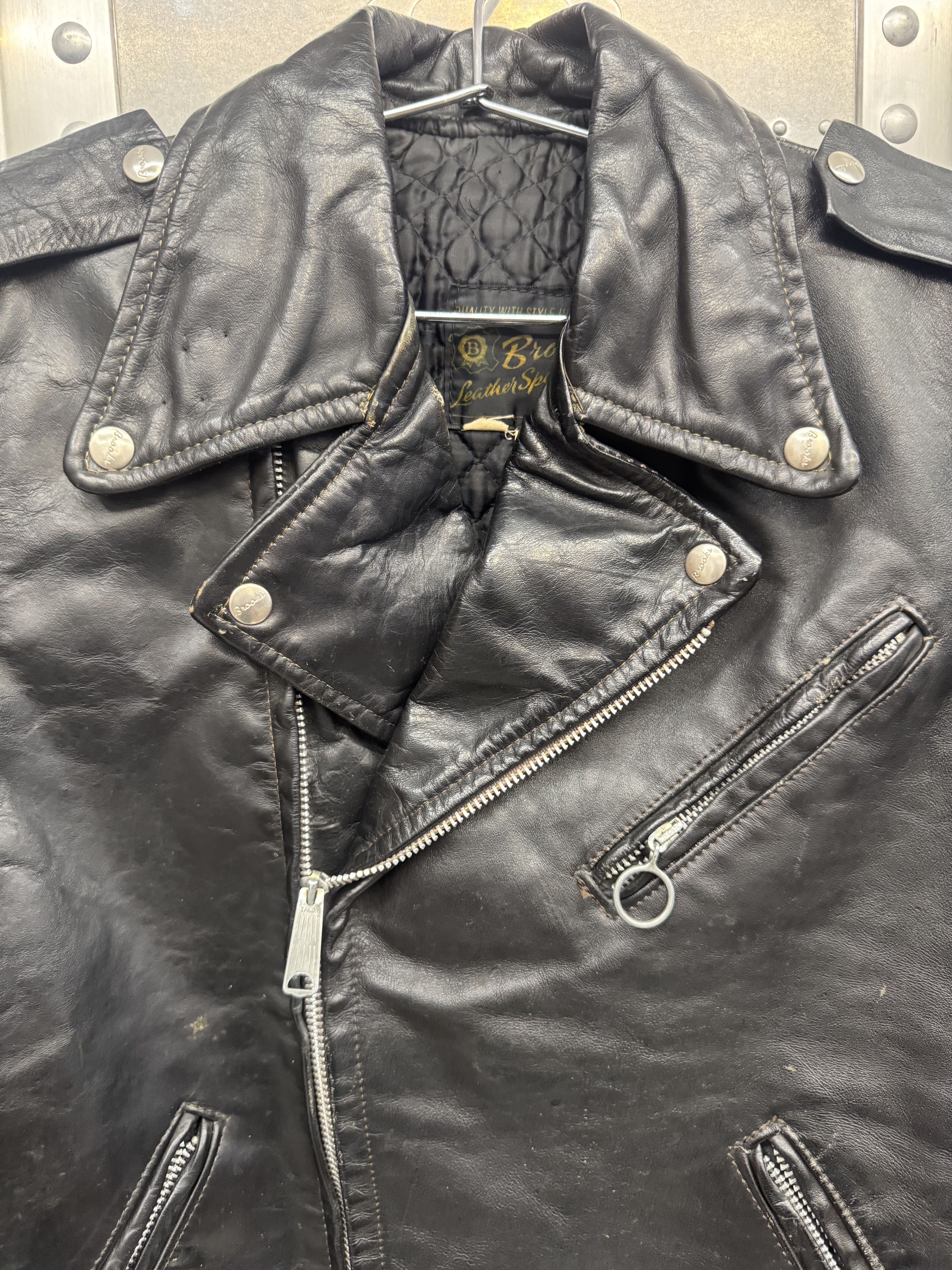 Other Vintage Brooks Leather Jacket Size US M / EU 48-50 / 2 - 2 Thumbnail