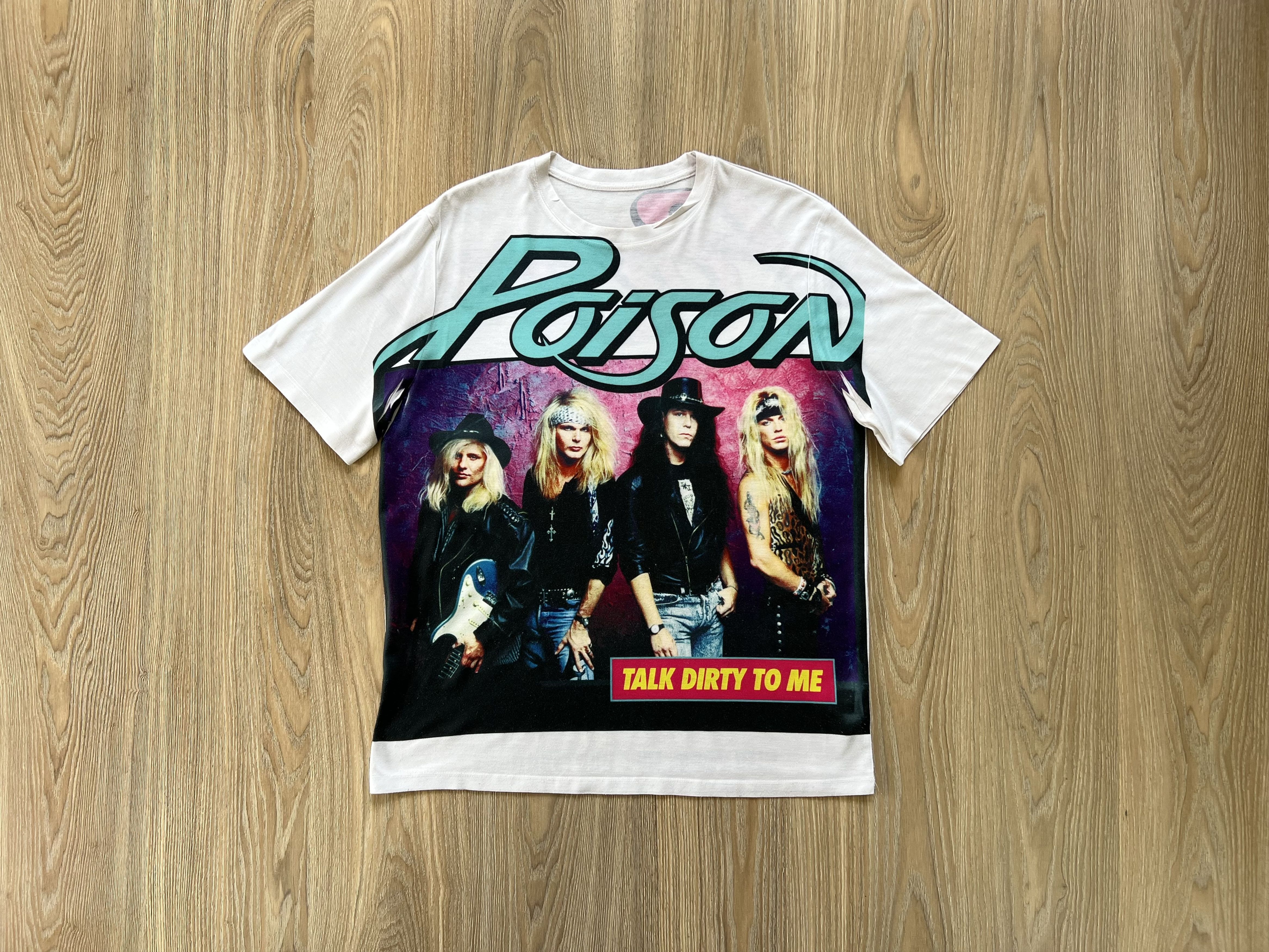 image of Band Tees x Rock T Shirt Poison Talk Dirty To Me Tour Tee Shirt, Men's (Size Medium)
