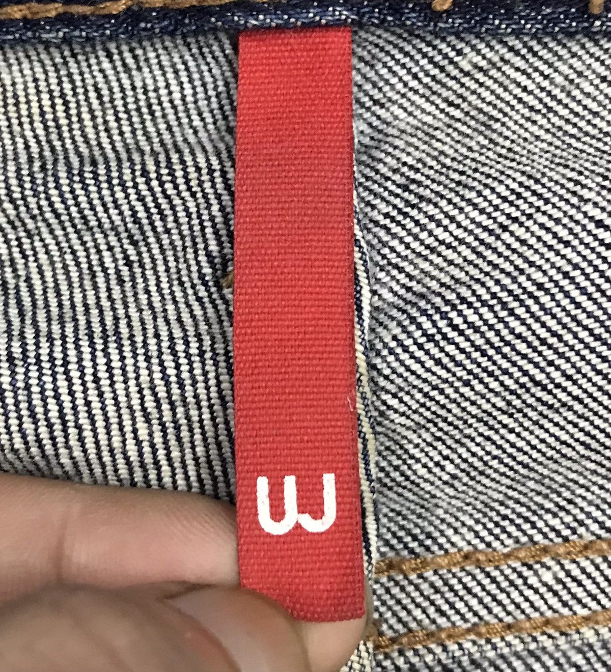 Uniqlo × Vintage Japanese Brand Uniqlo Selvedge Patchwork Denim Jeans Size US 31 - 16 Thumbnail