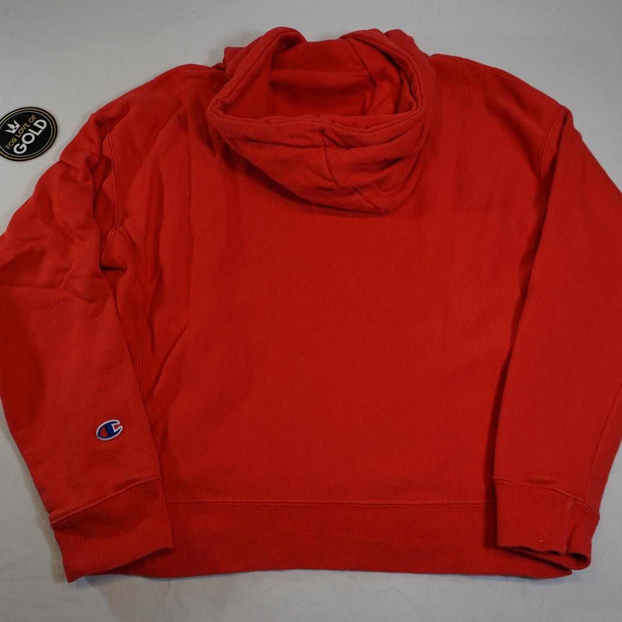 Champion Champion Reverse Weave red hoodie / sweater Size L / US 10 / IT 46 - 2 Thumbnail
