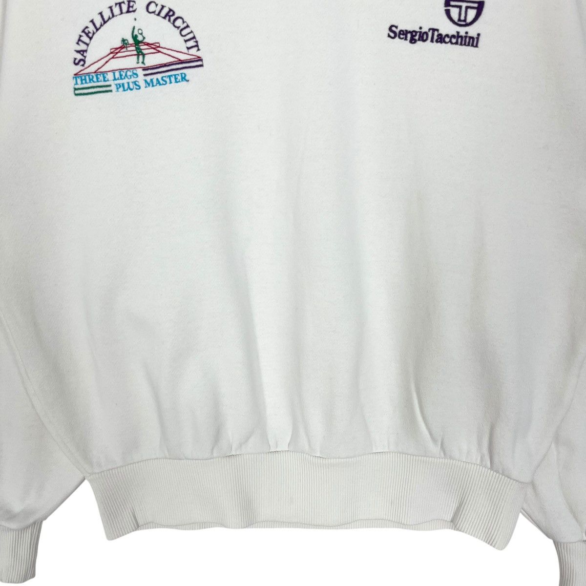 Sergio Tacchini × Vintage Vintage 90s Sergio Tacchini Sweatshirt Size US L / EU 52-54 / 3 - 4 Thumbnail