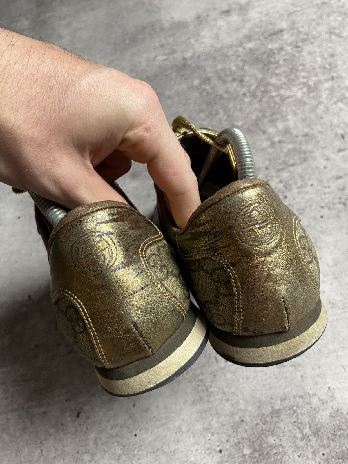 Gucci Vintage Monogram Sneakers Size US 7 / EU 40 - 15 Thumbnail