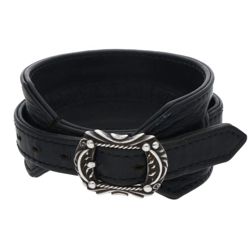 Chrome Hearts Chrome Hearts Tiny Buckle Leather Bracelet | Grailed