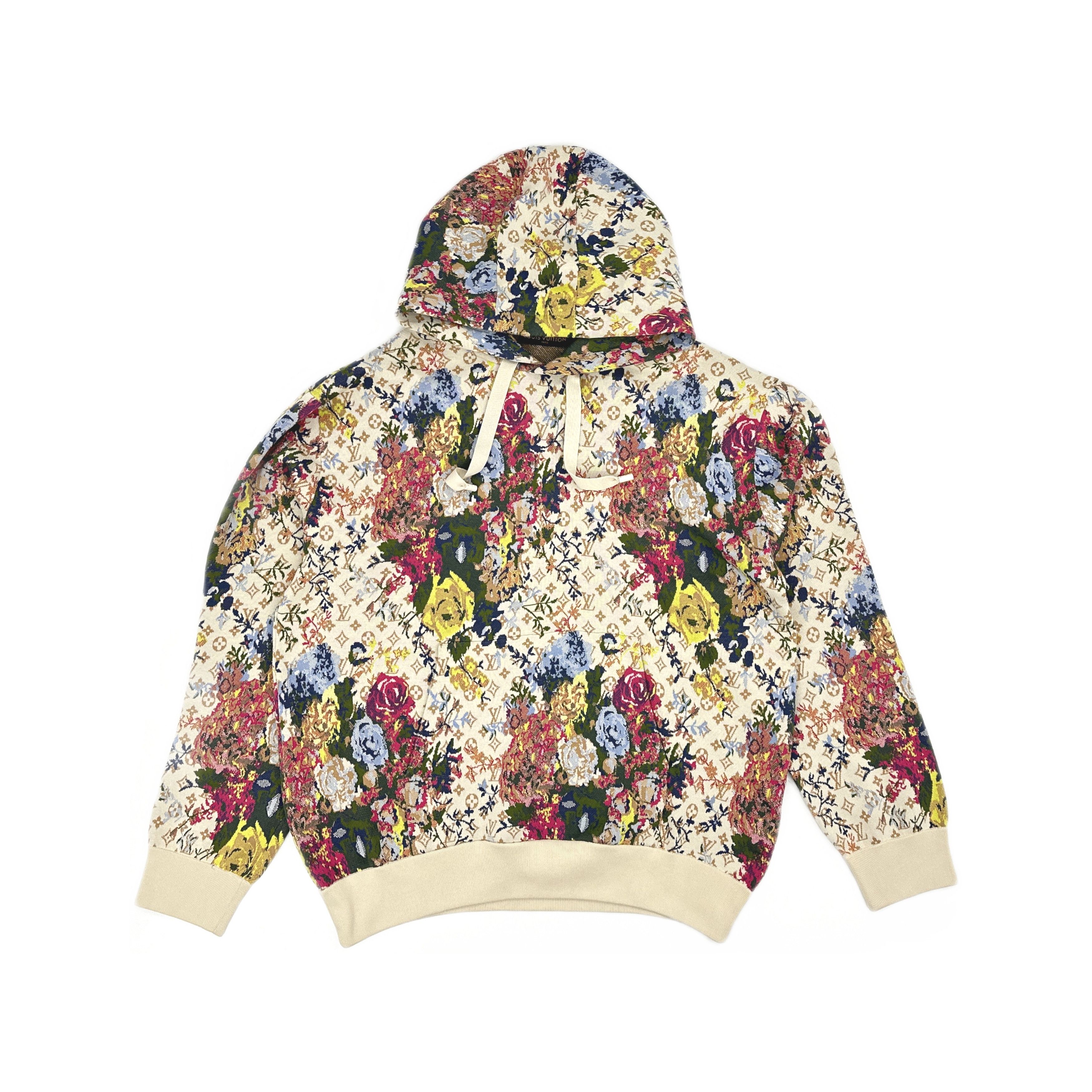 Louis Vuitton Flower Graphic Jacquard Hoodie | Grailed