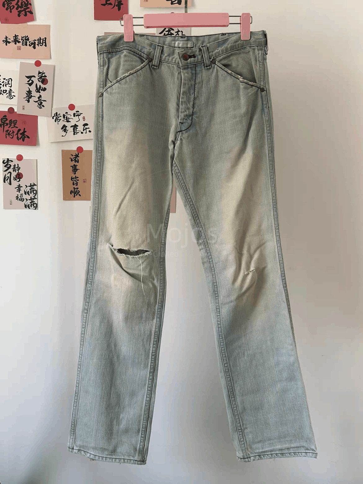 Number (N)ine Sz 3 Number Nine 02SS Mud Washed Denim-2508 Size US 30 / EU 46 - 1 Thumbnail