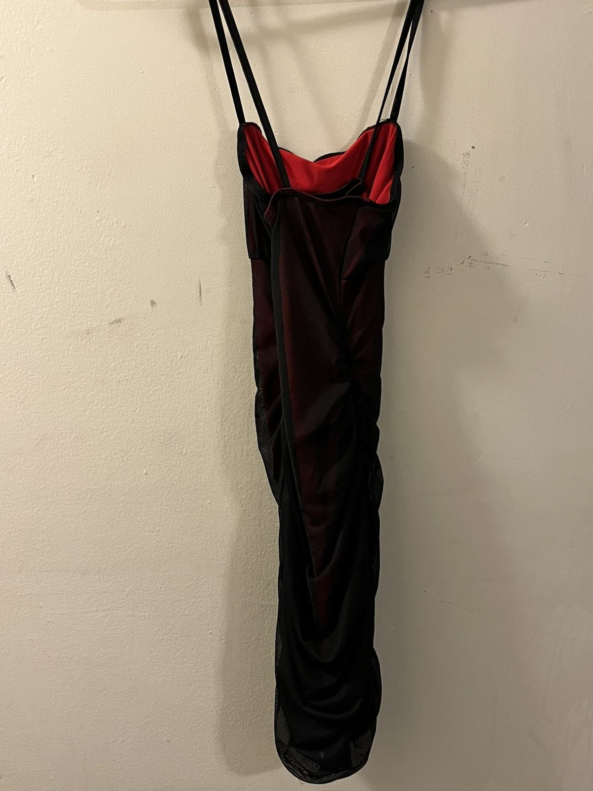 Shein Small sexy red with black lace mini dress Size S / US 4 / IT 40 - 2 Thumbnail