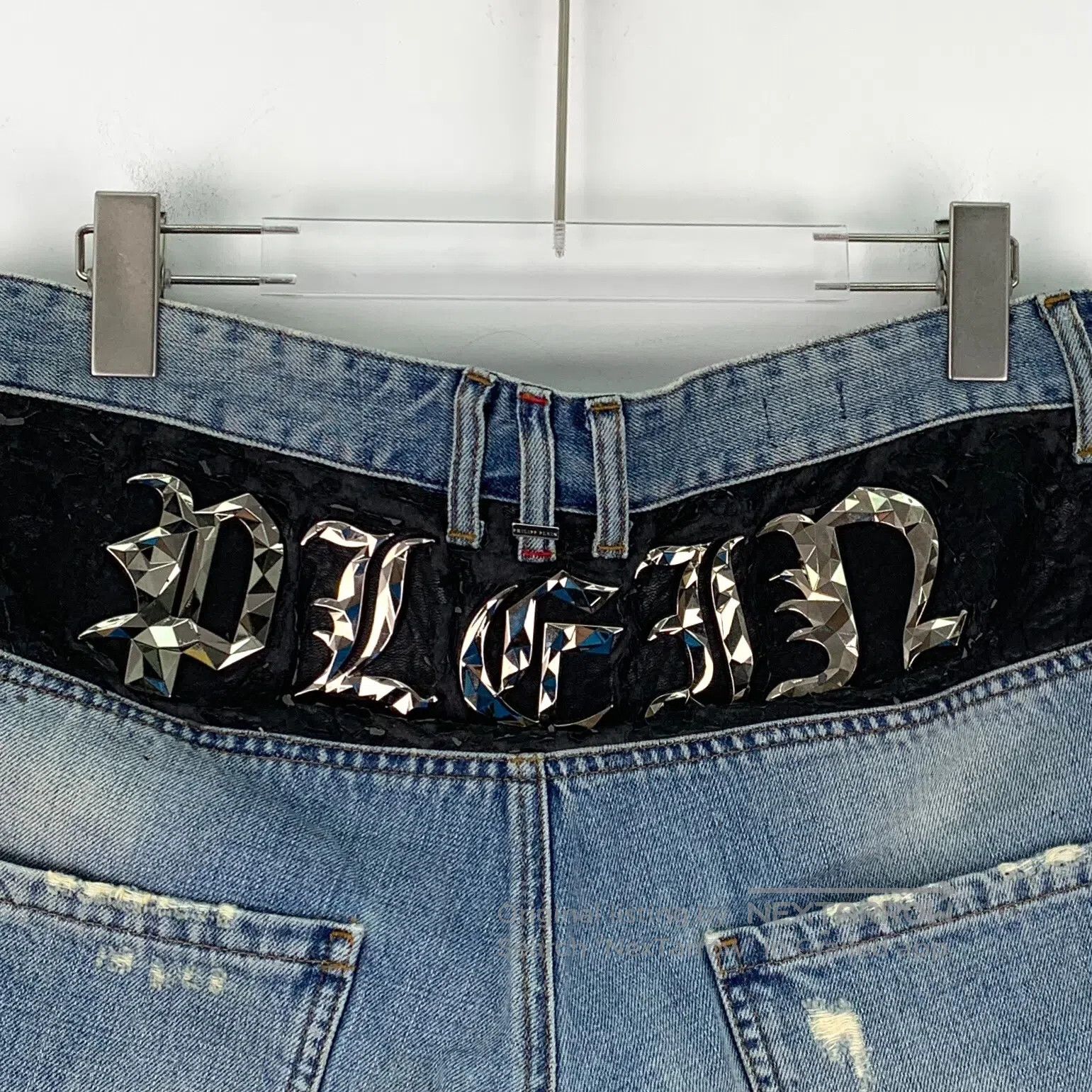 Philipp Plein Philipp Plein size L Blue Washed Destroyed Design Cotton C Size US 27 - 5 Thumbnail