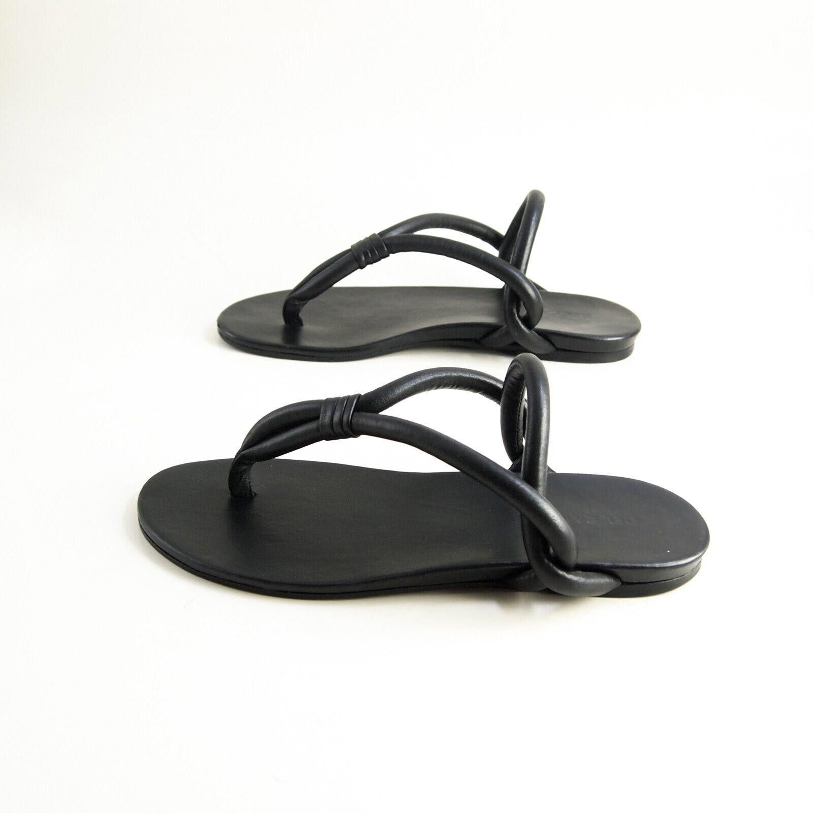 Designer Del Carlo Thong Slingback Sandals Black US 9 EU 39 Size US 9 / IT 39 - 3 Thumbnail