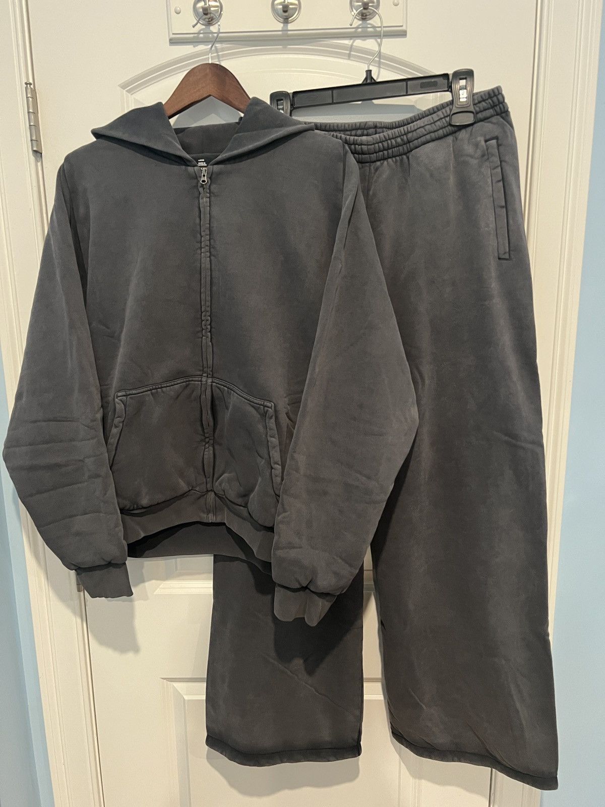 SUMMER SALE Yeezy Gap Poetic Black Sweatsuit Small