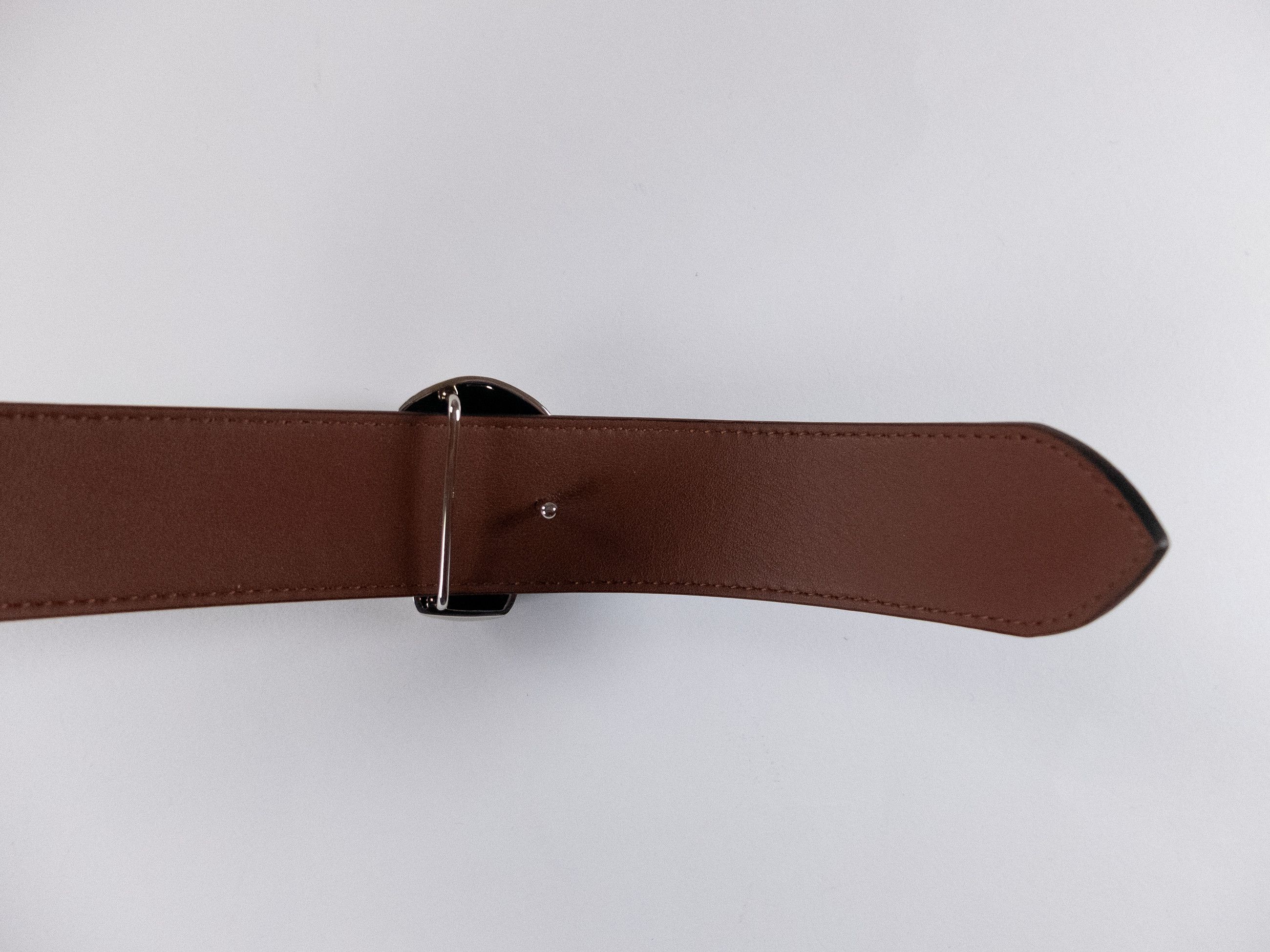 Alexander McQueen ALEXANDER MCQUEEN black 3D skull buckle reversible belt q Size 34 - 8 Thumbnail