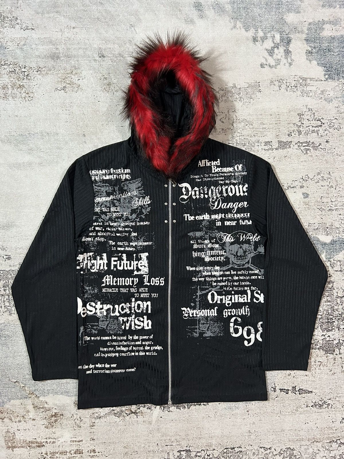 Other × Streetwear Corrupt Kid Fur Hoodie | Grailed