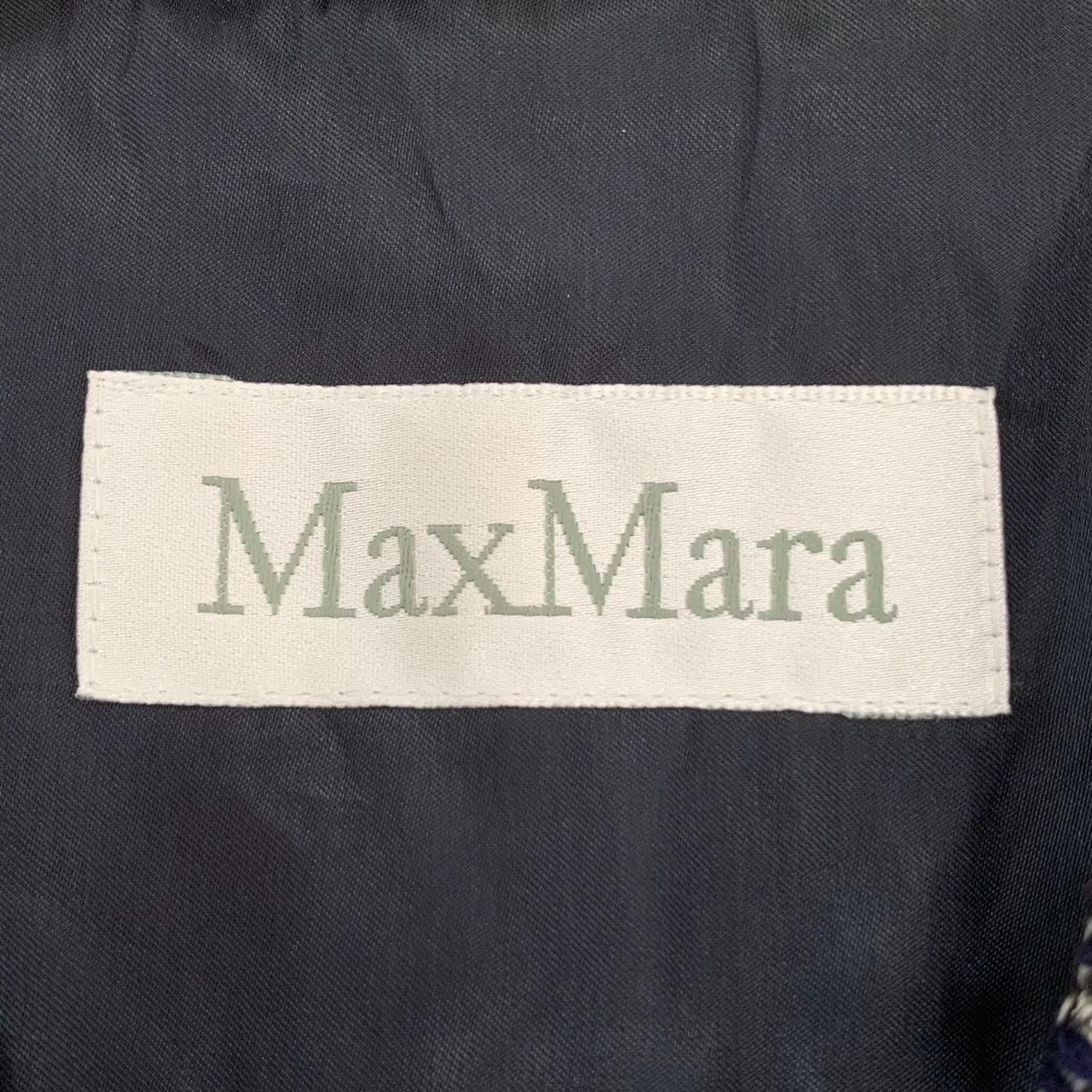Max Mara MaxMara Gray Wool-Blend Coat with Notched Collar and Single- Size S / US 4 / IT 40 - 2 Thumbnail