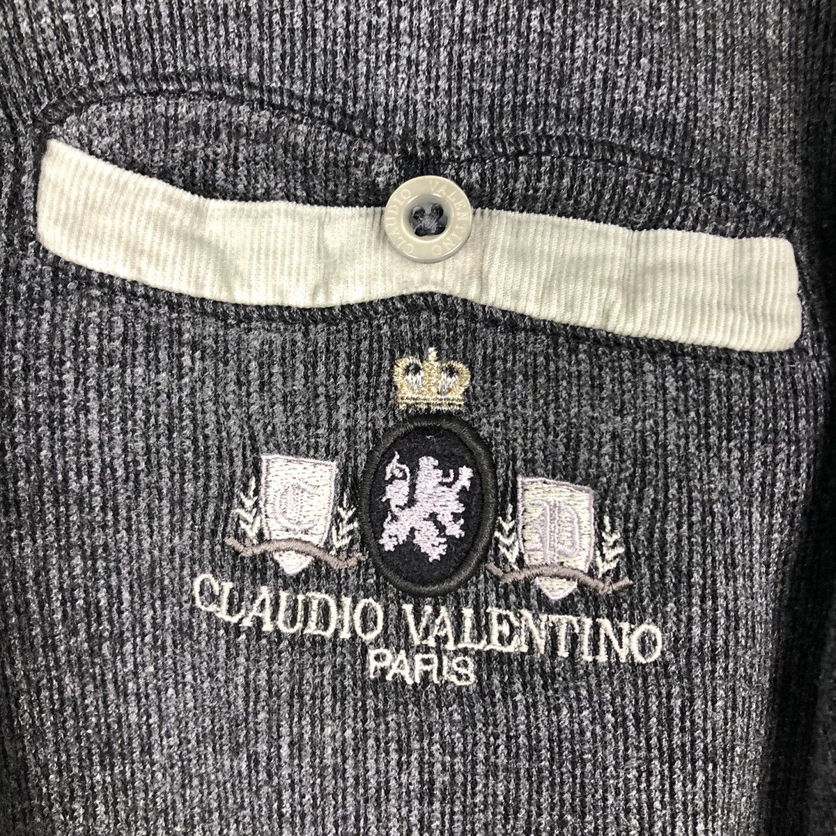 Japanese Brand 🔥Vintage Collar Collague Sweatshirt Claudio Valentino Size US M / EU 48-50 / 2 - 12 Thumbnail