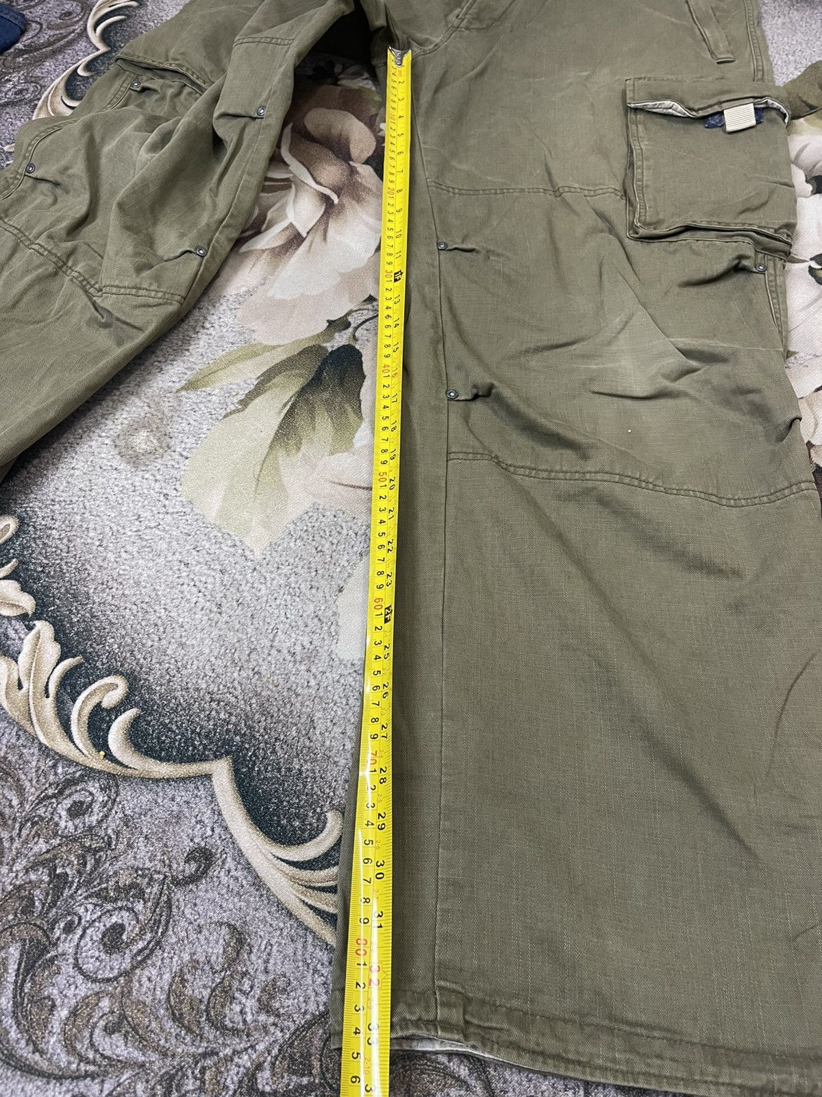 Japanese Brand Sunny Clouds Cargo Pant Green Military Colour Size US 33 - 14 Thumbnail