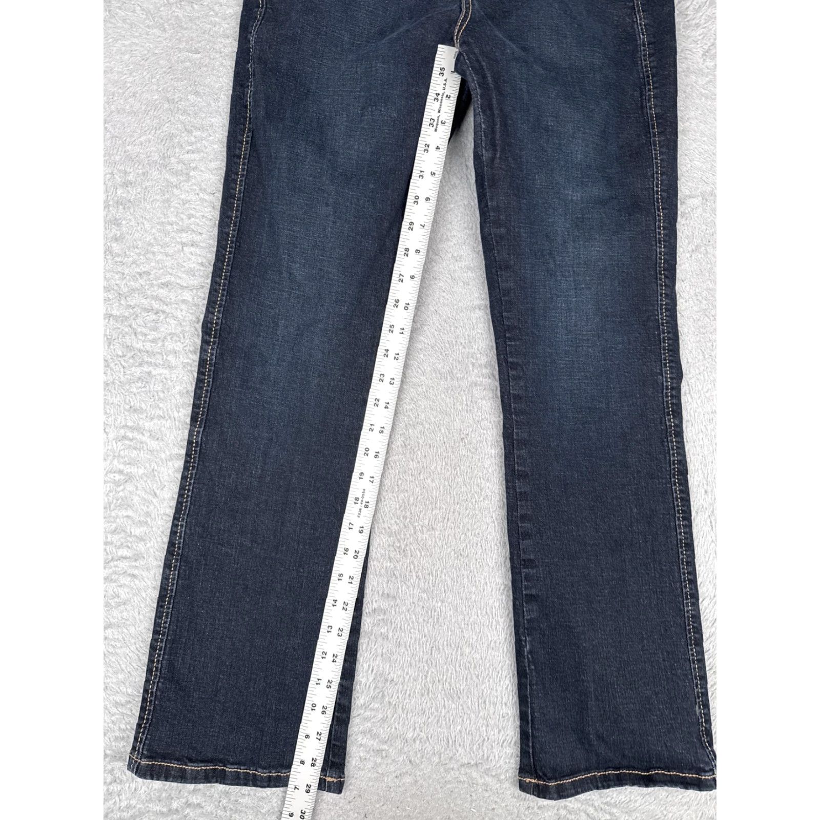 Wrangler Aura Wrangler Jeans Womens Bootcut Denim 28x30 Dark Wash Embroidered Pockets Stretch Jeans 90s Southwestern Mens? Size 28" / US 6 / IT 42 - 7 Thumbnail