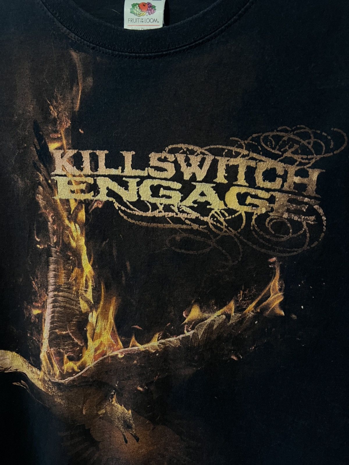 Band Tees × Vintage 2008 VINTAGE KILLSWITCH ENGAGE TROUR AOP BAND T SHIRT SIZE L Size US L / EU 52-54 / 3 - 4 Thumbnail