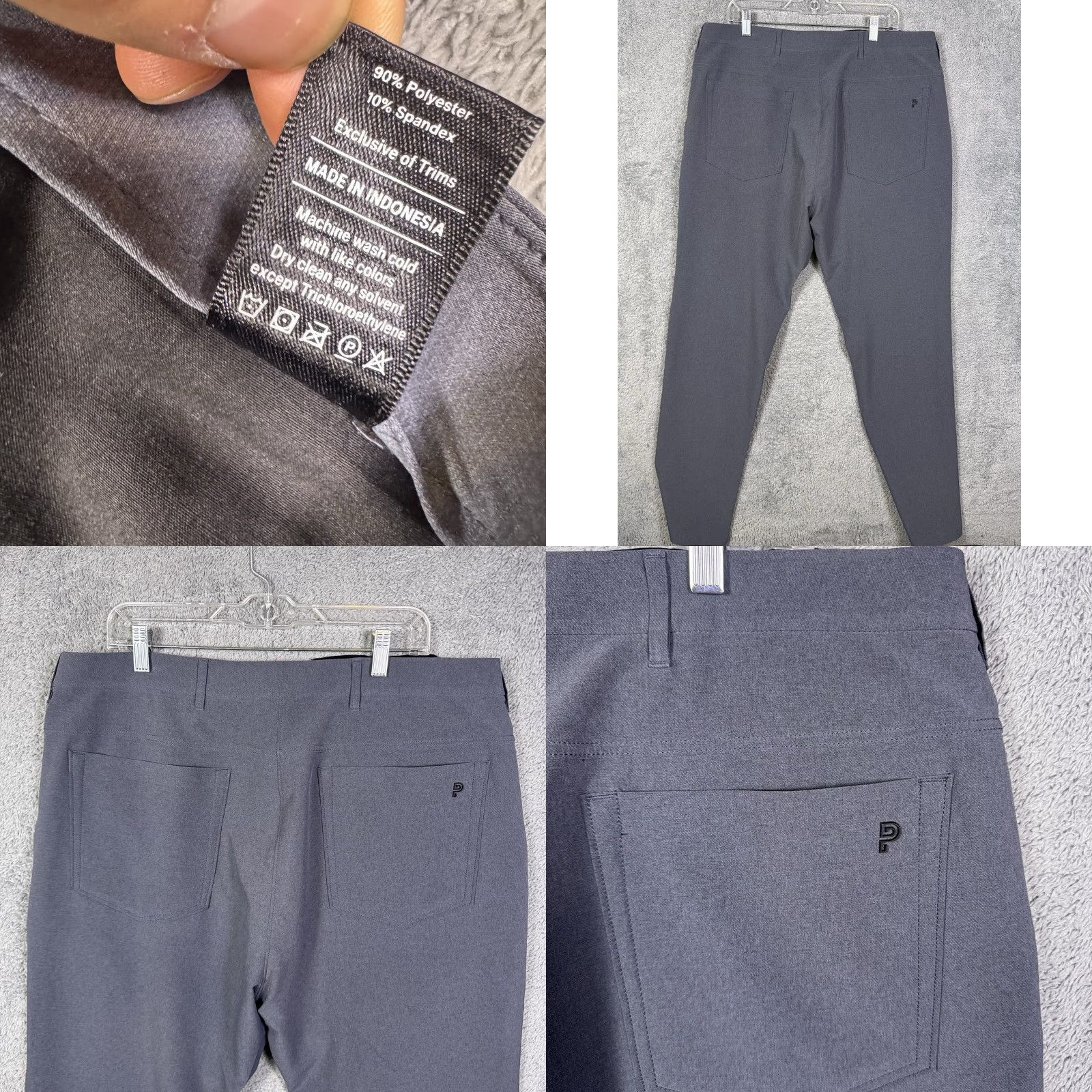 Vintage Public Rec Pants Mens 40x36 Workday Tech Straight Stretch Chino Casual Trouser Size US 40 / EU 56 - 9 Thumbnail
