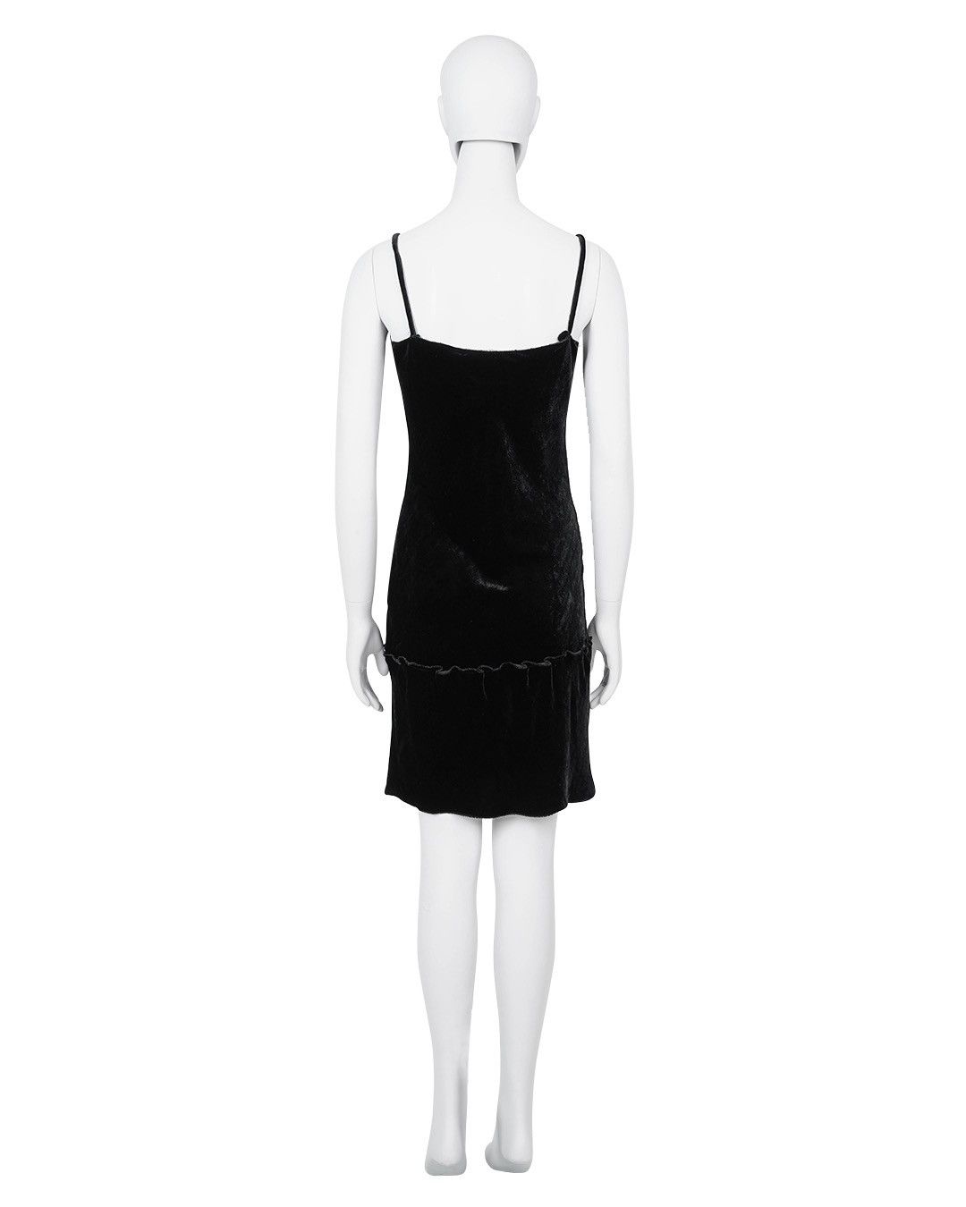 Miu Miu Miu Miu Black Velour Slip Dress Size M / US 6-8 / IT 42-44 - 9 Thumbnail