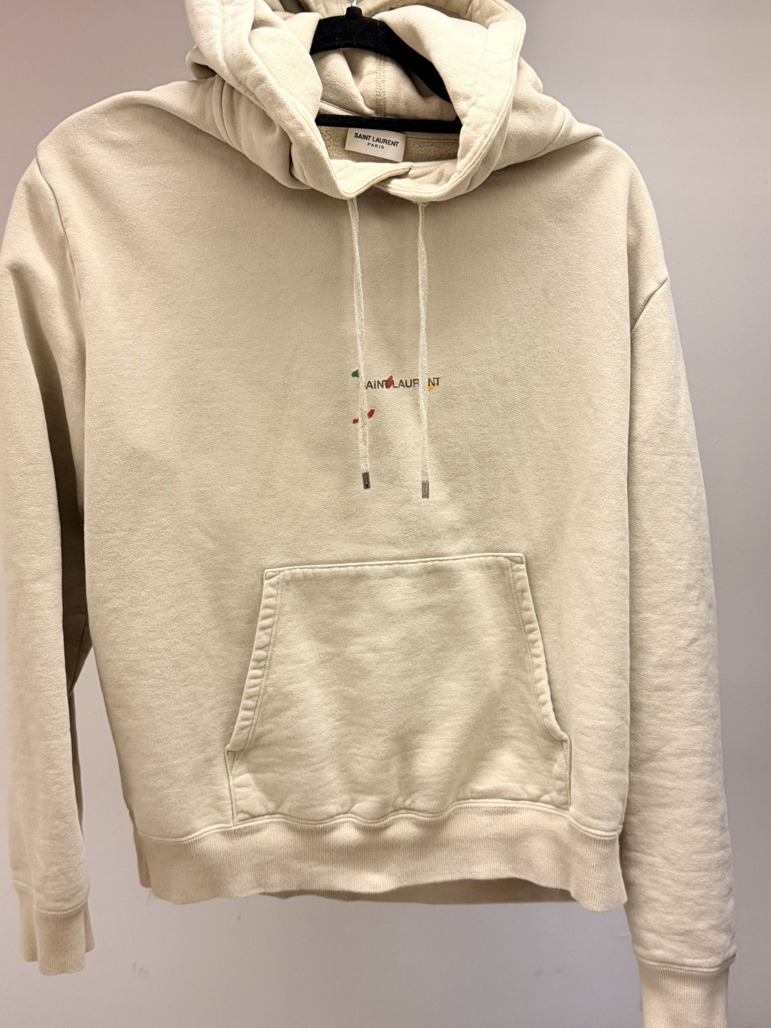 Saint Laurent Paris Saint Laurent Bruno V.Roels Men's Rive Gauche Paint Hoodie Size US M / EU 48-50 / 2 - 1 Thumbnail