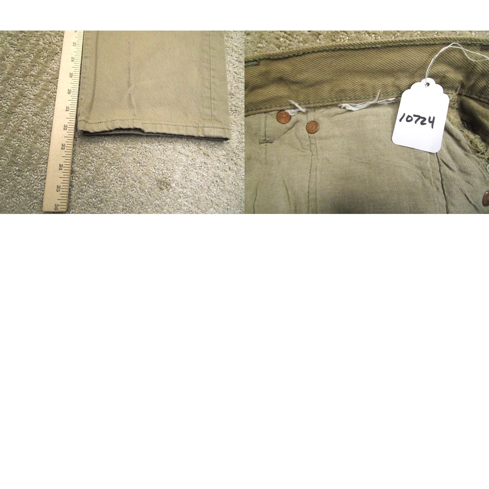 Levi's Levi's 501 Jeans Men 36x32 Light Wash Brown Button Fly Original Fit Denim Pants Shirt? Size US 36 / EU 52 - 8 Thumbnail