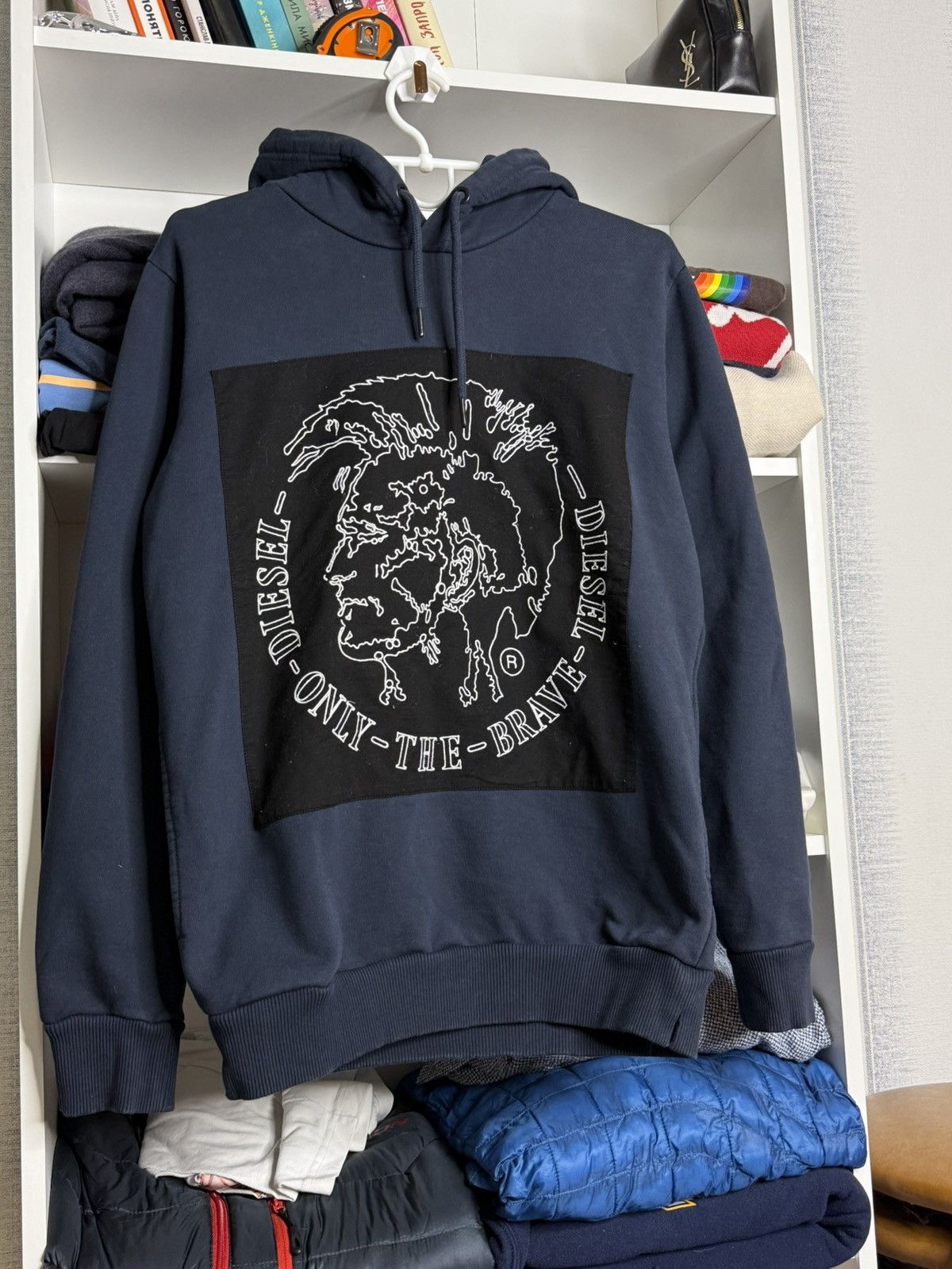Diesel Diesel Indian Head Logo Navy blue hoodie Size US M / EU 48-50 / 2 - 2 Thumbnail