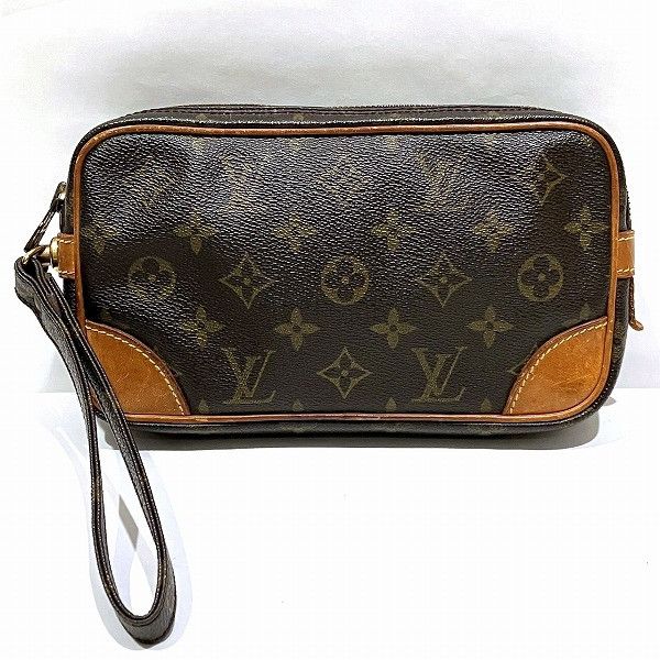 Louis Vuitton Louis Vuitton Louis Vuitton Monogram Marly Dragonne PM Clutch Canvas Clutch Bag M51827 in Good Condition Size ONE SIZE - 1 Thumbnail