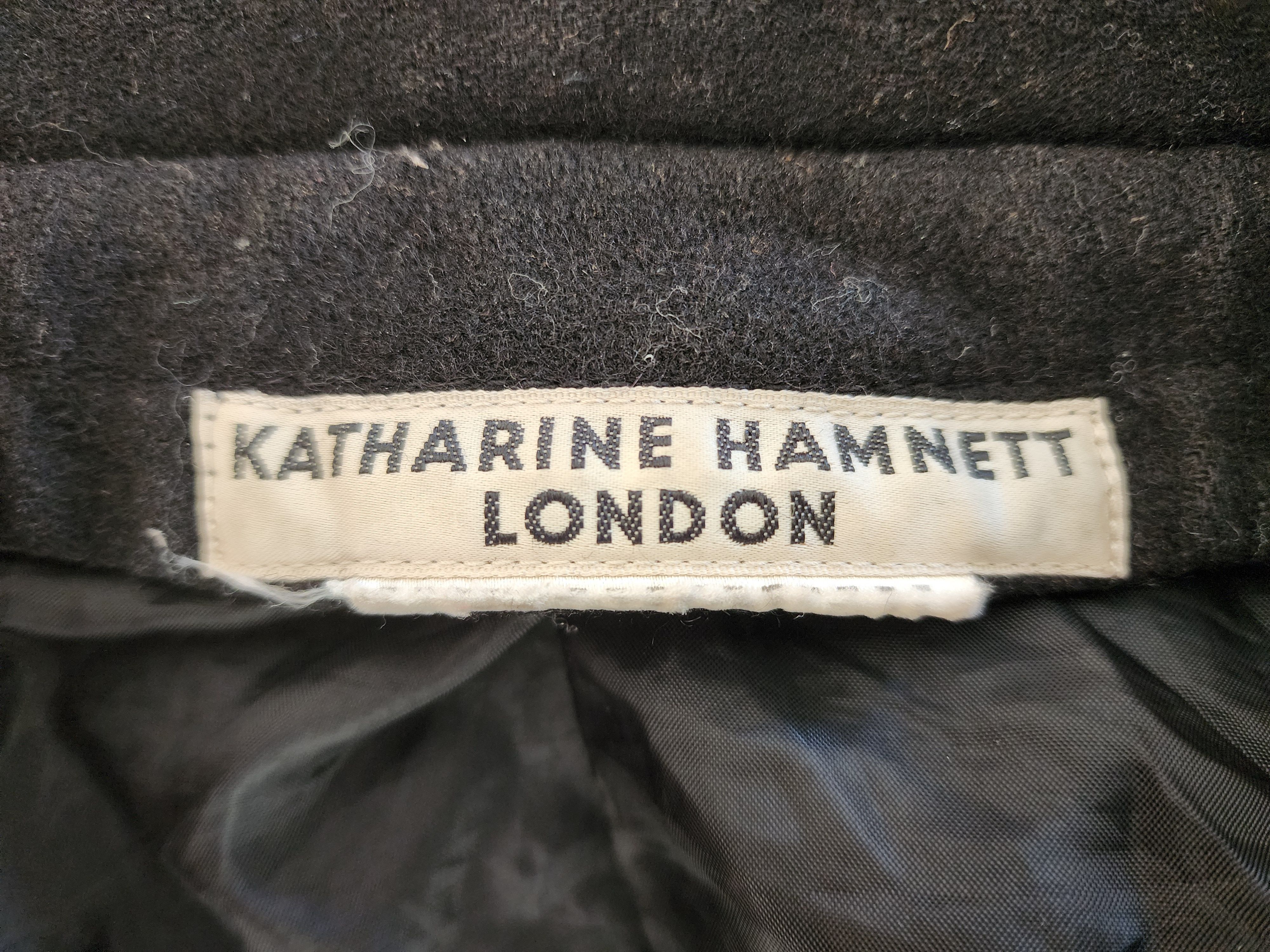 Katharine Hamnett London Vintage Wool Jacket by Katharine Hamnett – 80s Punk Style Size M / US 6-8 / IT 42-44 - 5 Thumbnail