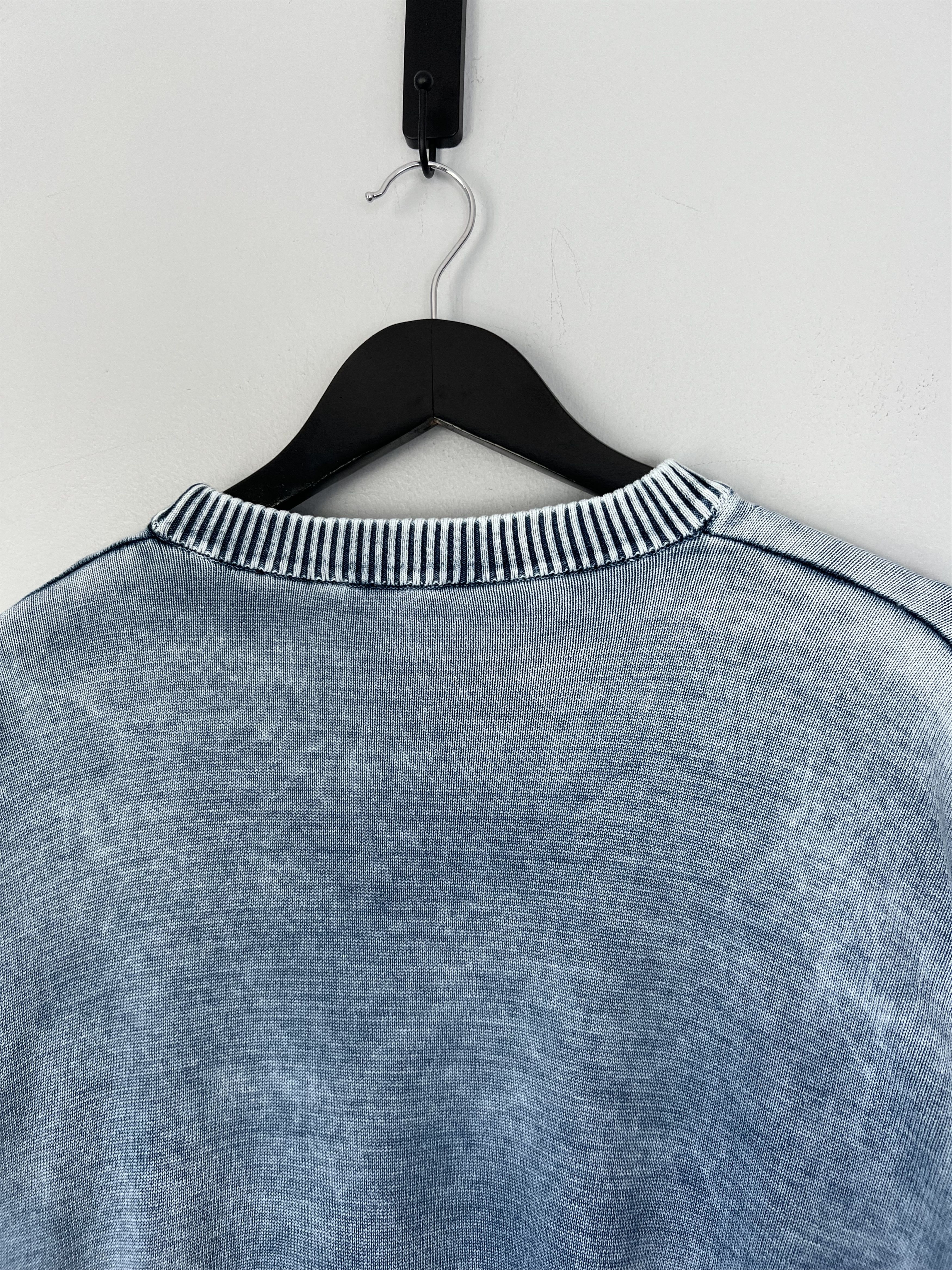 Diesel Diesel K-Zeros Knitwear Sweater in Indigo Blue Size US L / EU 52-54 / 3 - 6 Thumbnail