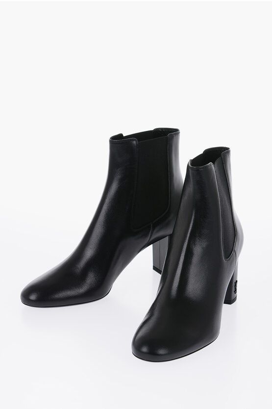 Saint Laurent Paris Leather Chelsea Boots Size US 9 / IT 39 - 1 Thumbnail