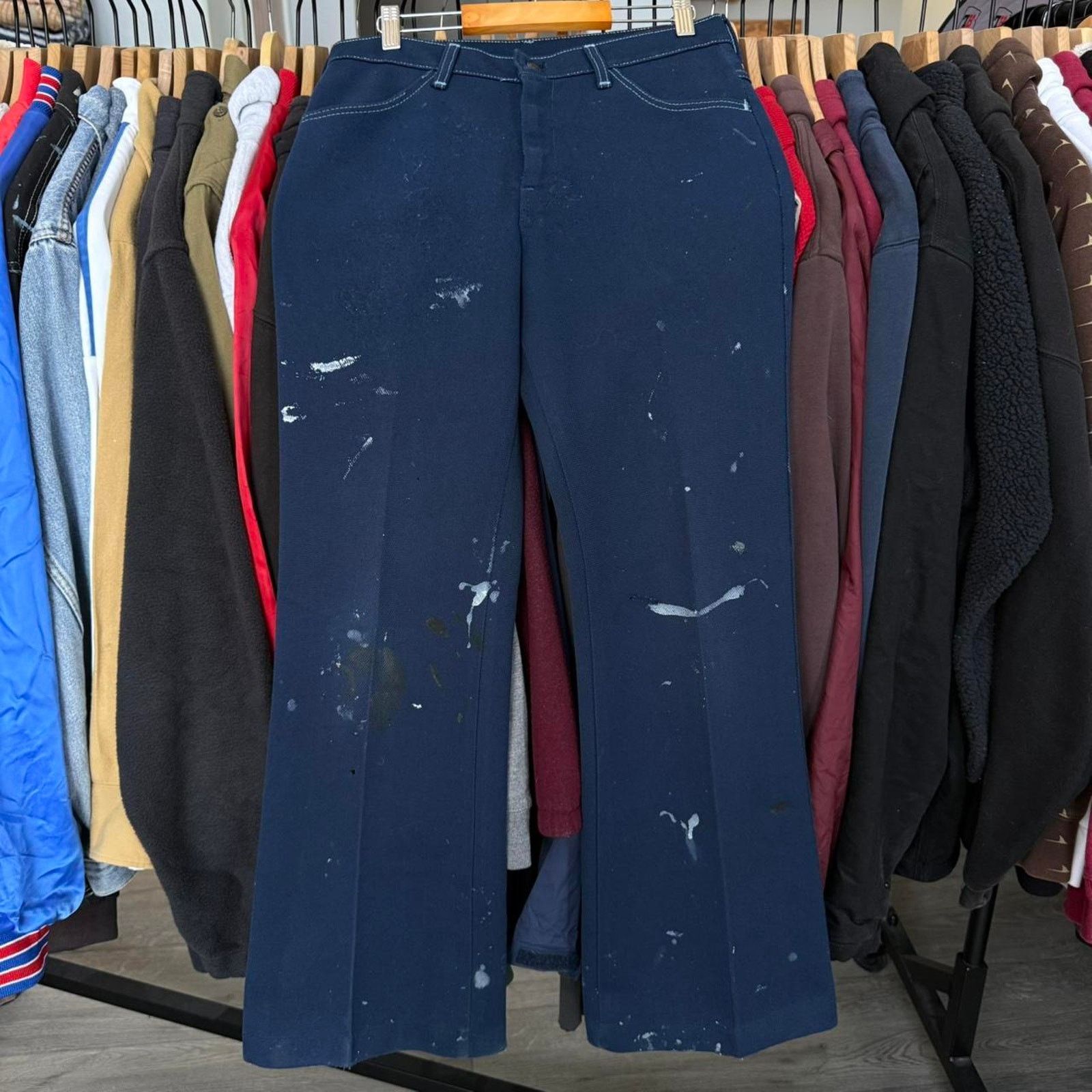 Farah Vintage 70s Farah Bootcut Pants With Distressing Size US 29 - 1 Thumbnail