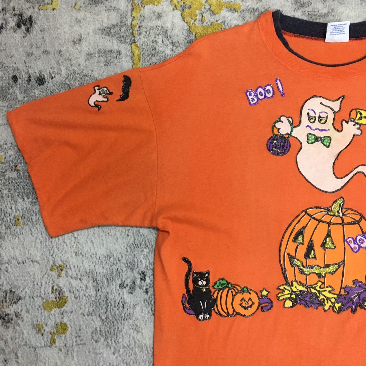 Vintage Vintage Hallowen Boo Single Stitching Studded Tee Size US XL / EU 56 / 4 - 4 Thumbnail