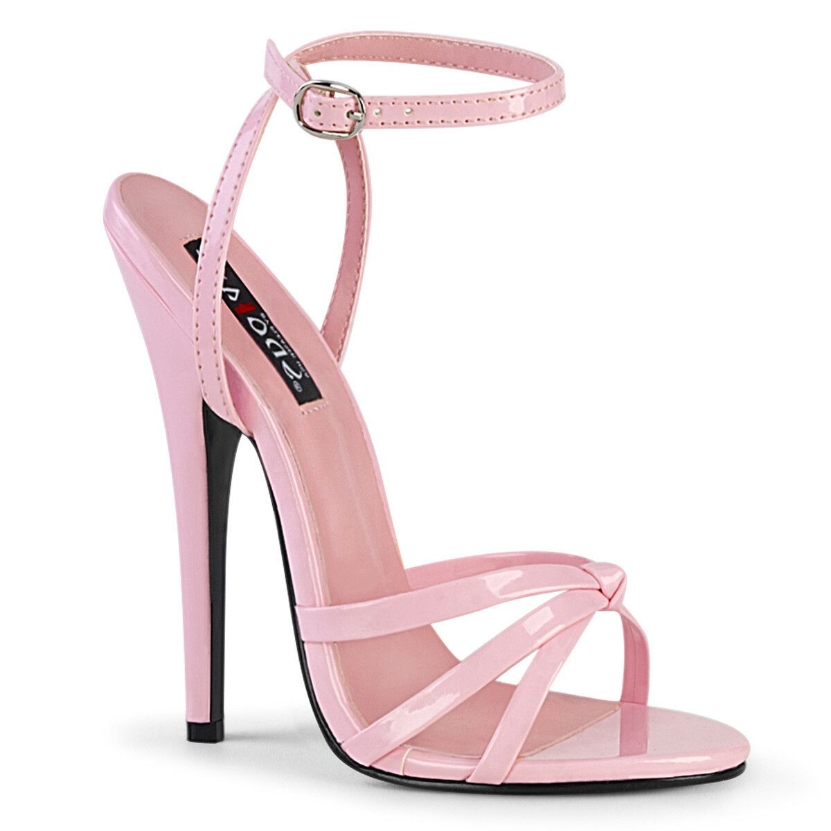 Other Domina 108 Baby Pink Patent 6" High Heels Strappy Sandal Sho Size US 8 / IT 38 - 1 Thumbnail