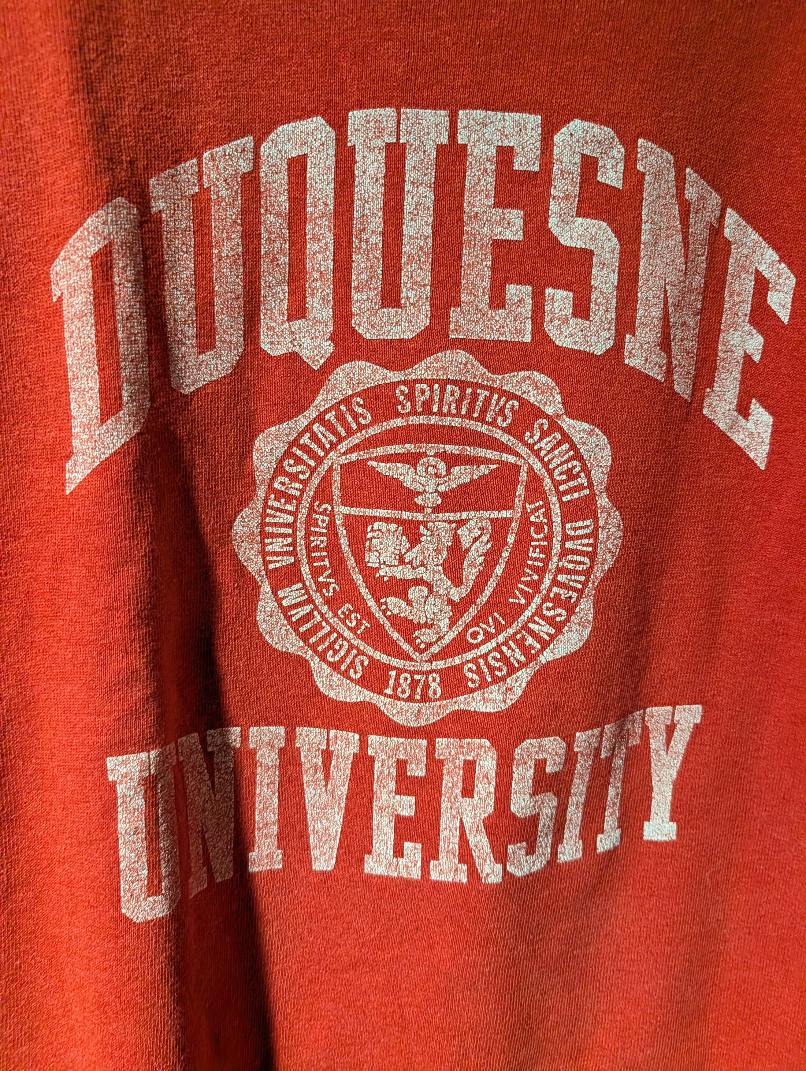 Champion Vintage 80s Champion Duquesne University Boxy Sweatshirt Size US XL / EU 56 / 4 - 2 Thumbnail