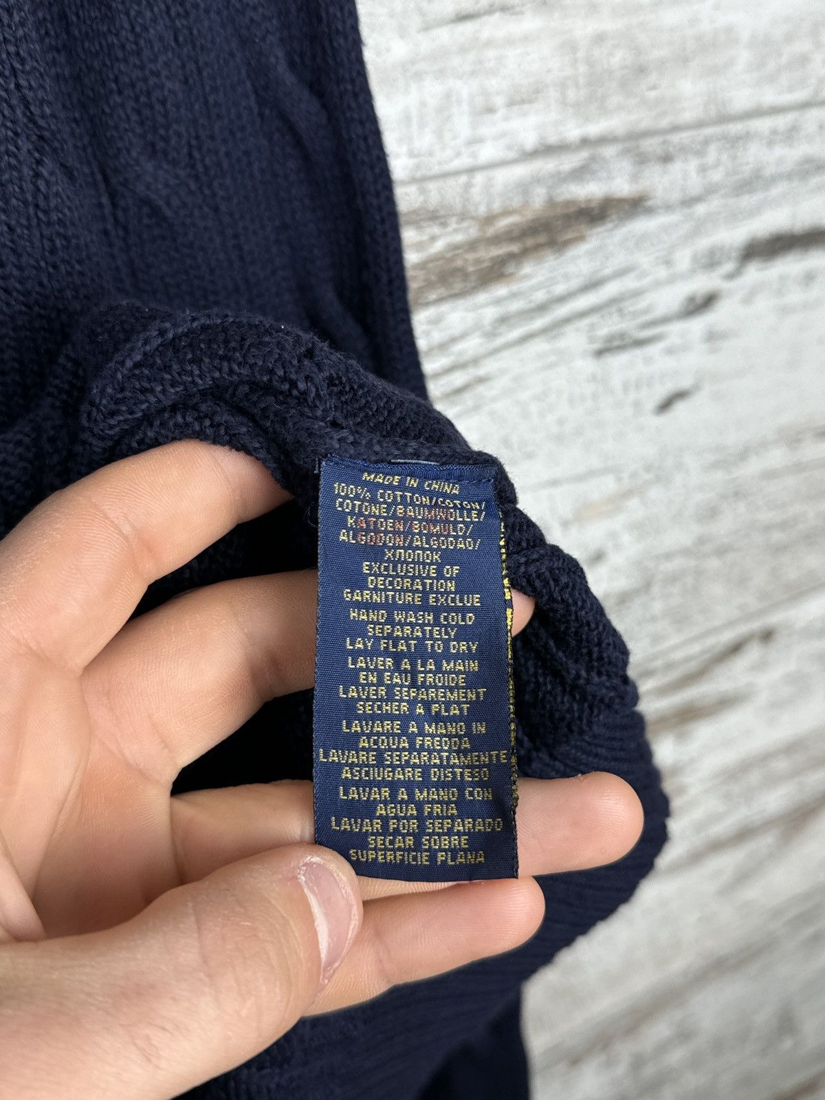 Polo Ralph Lauren × Vintage Mens Vintage Polo Ralph Lauren navy sweater old money luxury Size US XL / EU 56 / 4 - 10 Thumbnail