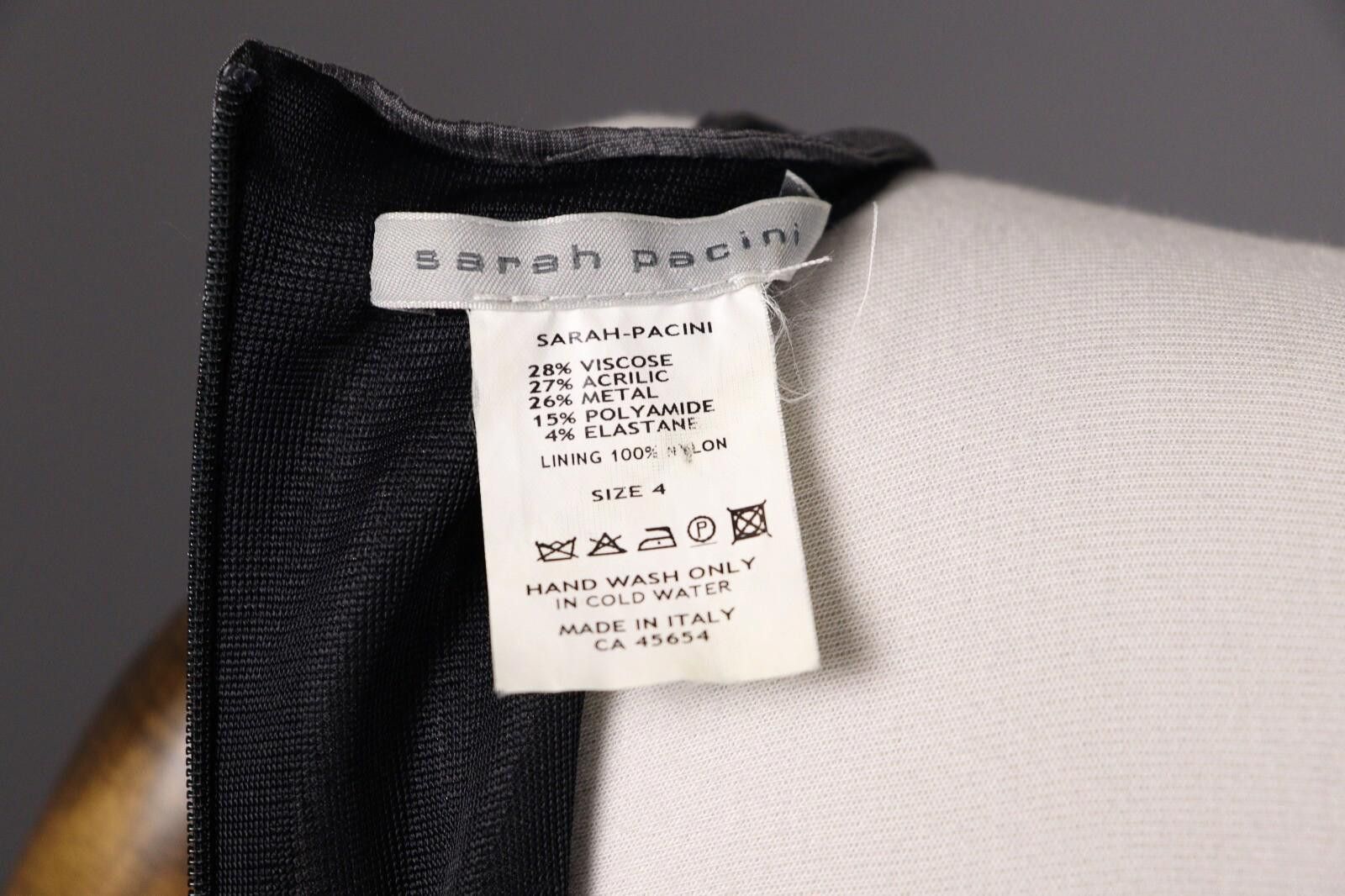 Designer Sarah Pacini Stunning Gray Bubble Dress Dress Size 4 L / XL Size S / US 4 / IT 40 - 8 Thumbnail