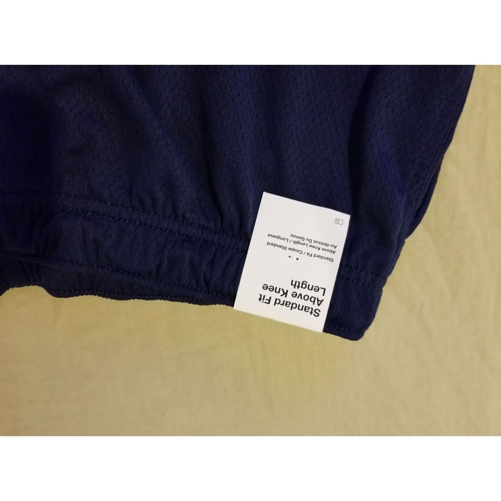 Nike Nike Mens Large Blue Athletic Gym Workout Shorts, Elastic Waist Drawstring, Polyester Size US 33 - 3 Thumbnail