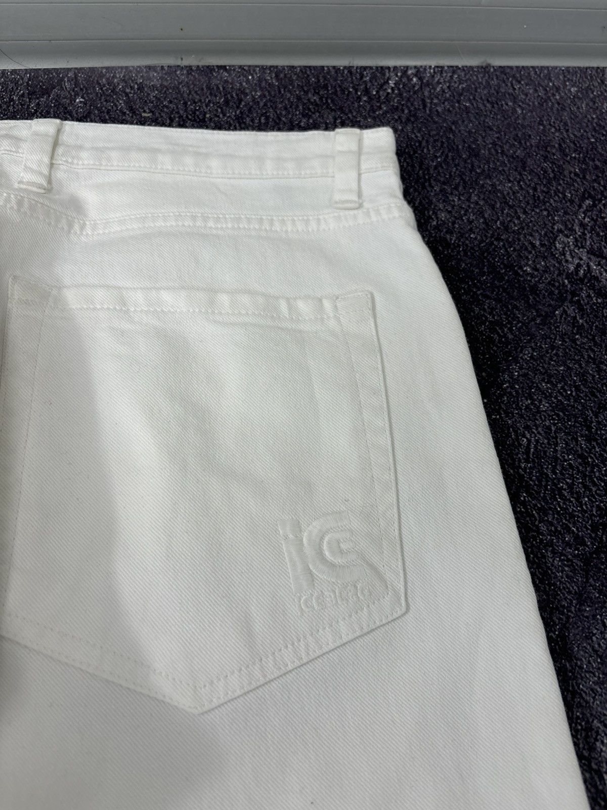 Iceberg Vintage Iceberg Men’s White Italian Denim Straight Fit Jeans Size US 31 - 23 Thumbnail