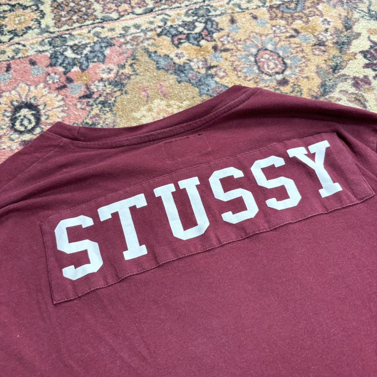 Stussy × Vintage Rare Stussy t shirt big logo half sleeve Vintage Y2K Skate Size US XL / EU 56 / 4 - 2 Thumbnail