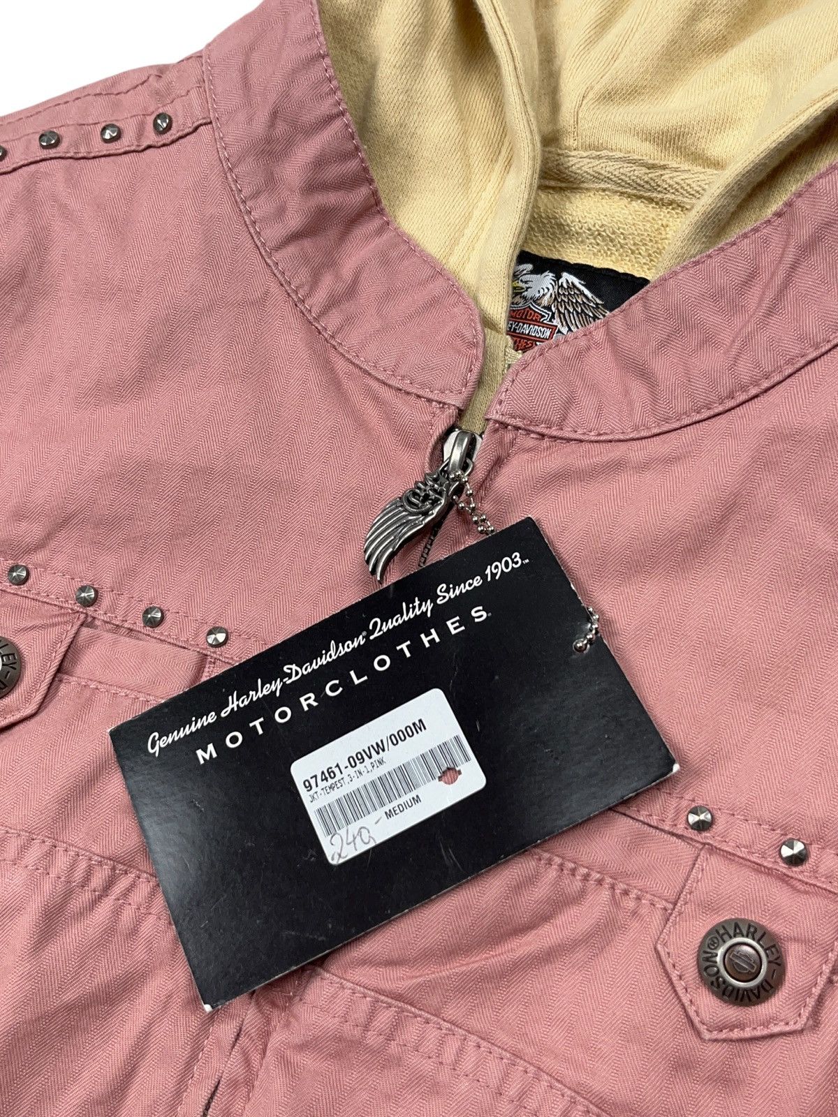 Harley Davidson Vintage y2k Harley Davidson 3 in 1 Jacket Embroidered Size M / US 6-8 / IT 42-44 - 8 Thumbnail