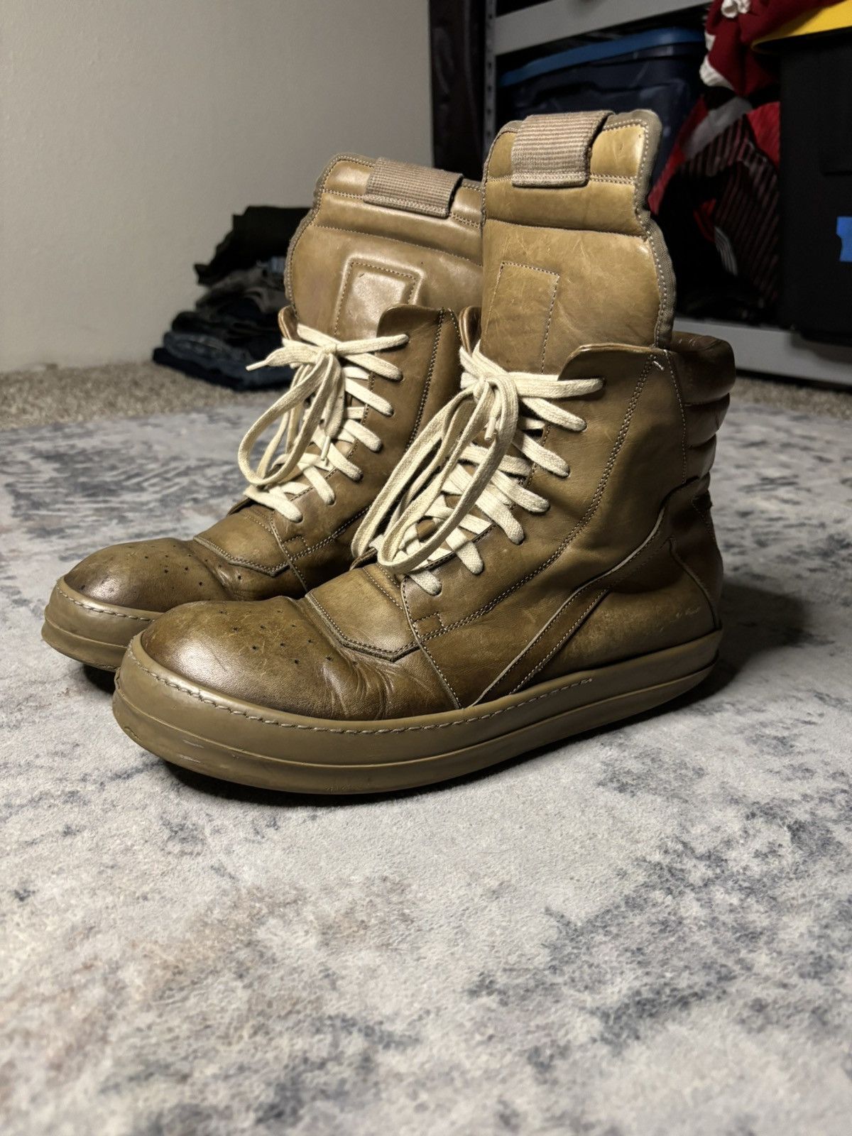 Rick Owens Rick Owens SS16 Cyclops Leather Triple Brown Geobaskets Size US 9.5 / EU 42-43 - 1 Thumbnail