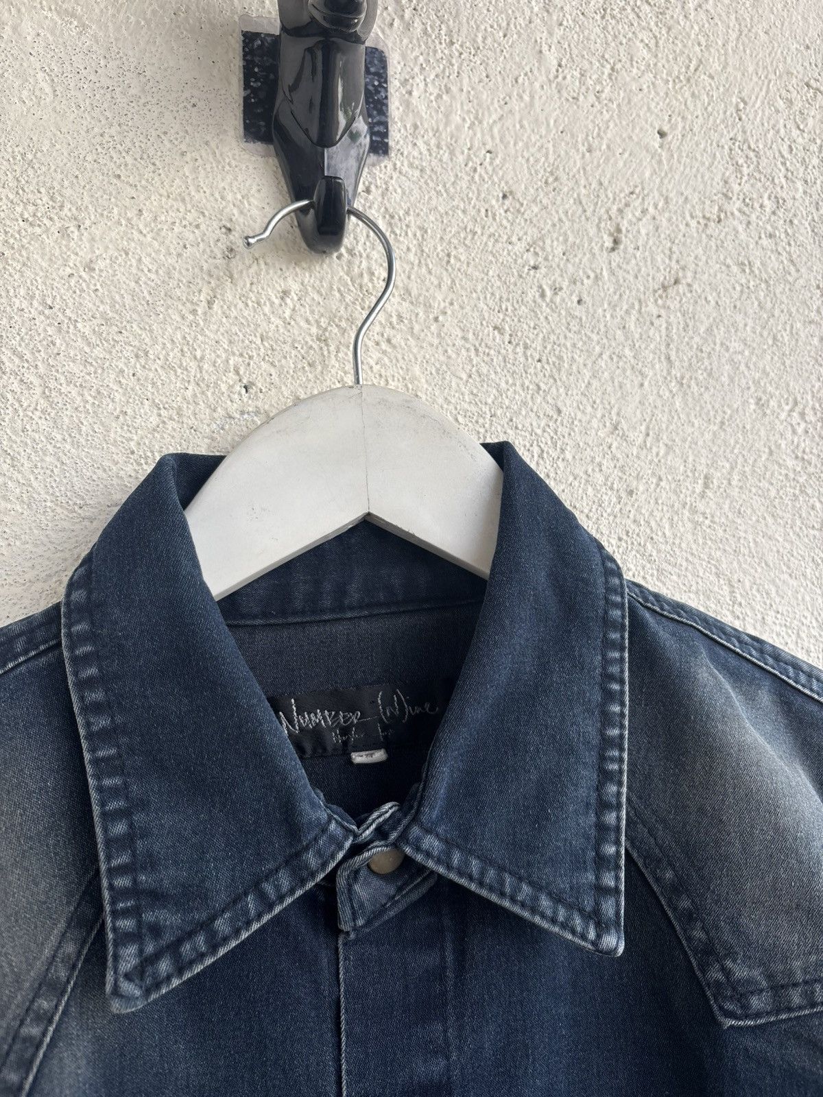 Number (N)ine 2000s Numbernine Wash denim shirt Size US M / EU 48-50 / 2 - 3 Thumbnail